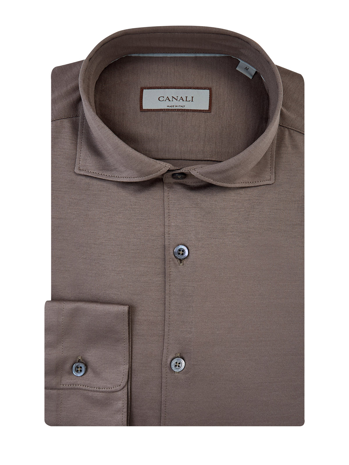 Повседневная рубашка Regular Fit из хлопкового джерси