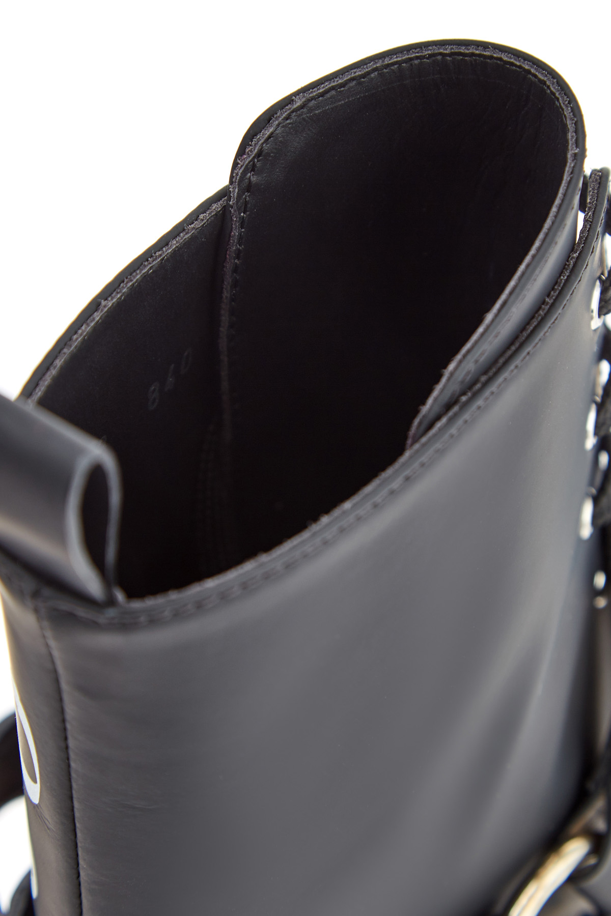 Водонепроницаемые кожаные ботинки с отделкой в стиле вестерн ERMANNO SCERVINO, цвет черный, размер 36;37 - фото 6