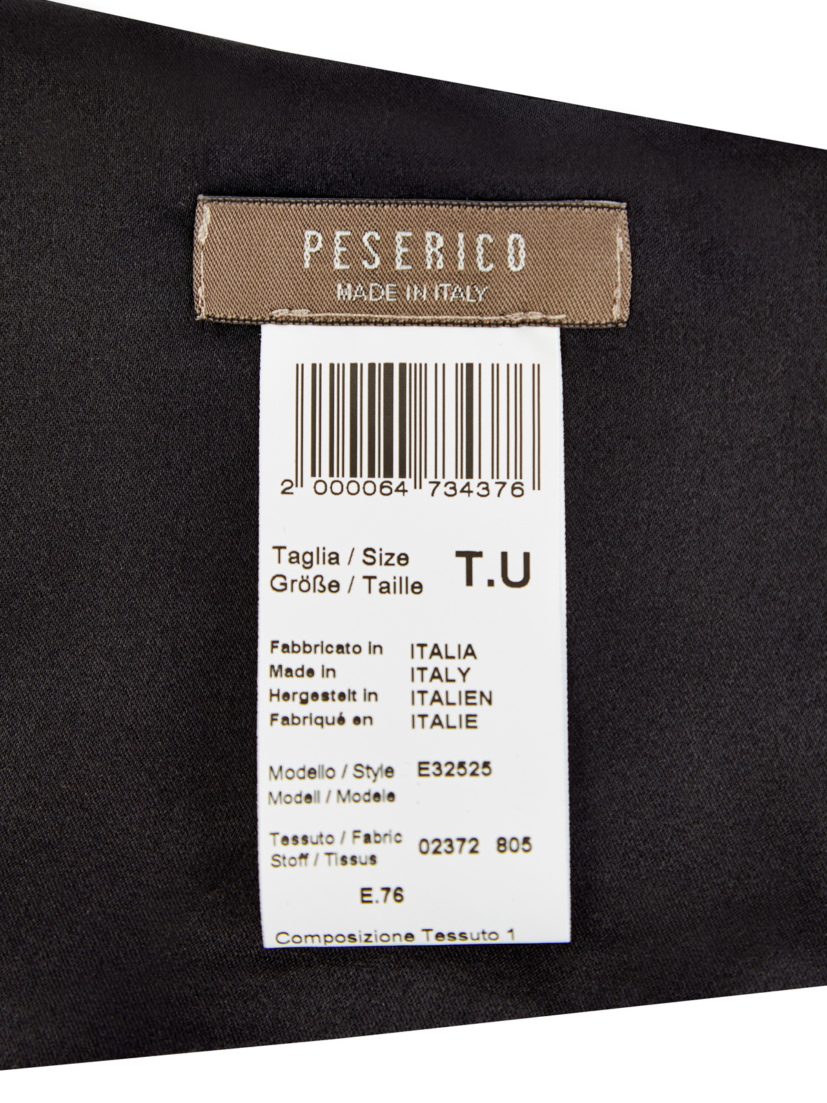 Широкий пояс из шелка с рядами мерцающих цепочек PESERICO, цвет черный, размер M - фото 4