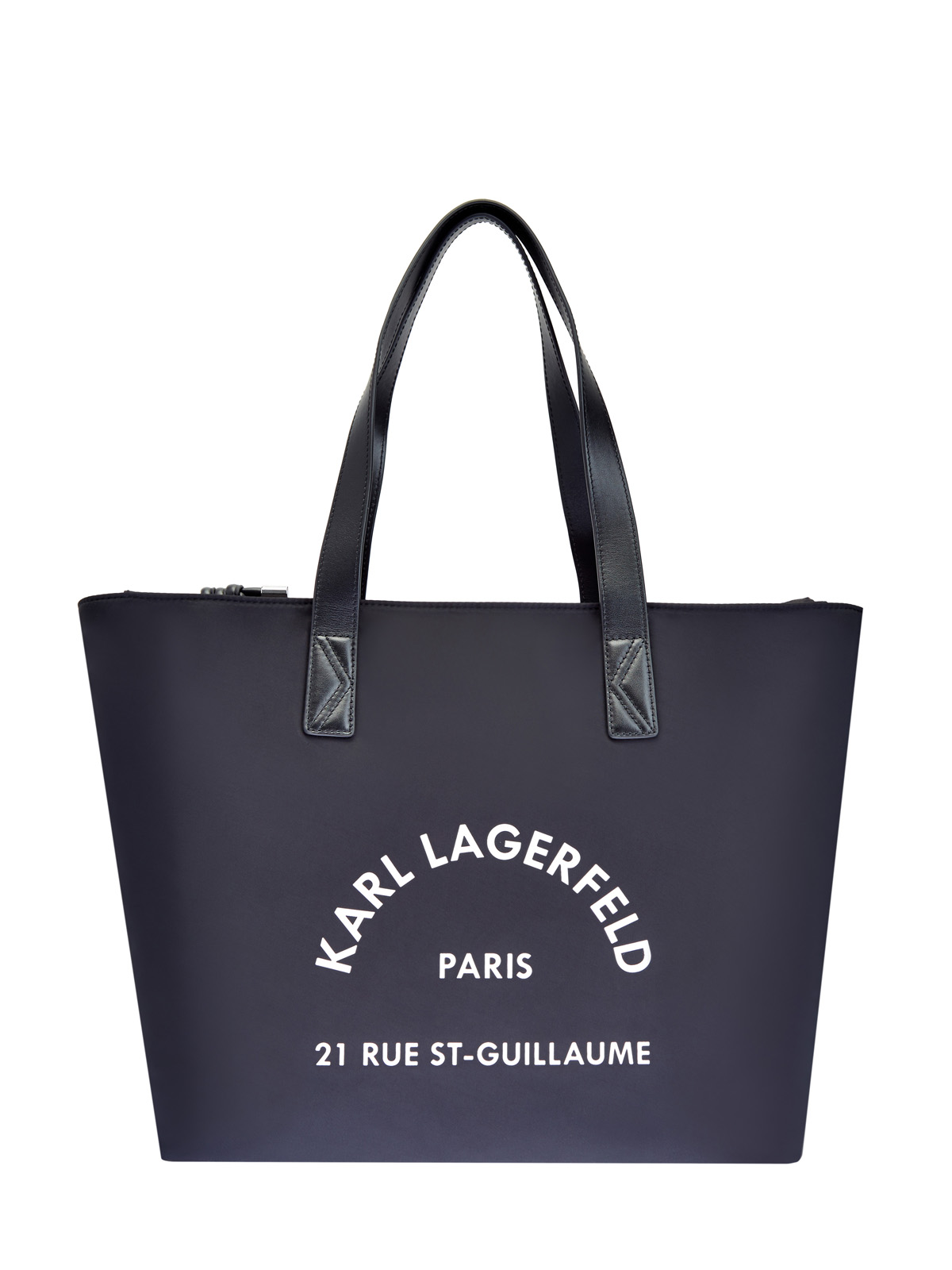 Вместительная сумка-тоут Rue St-Guillaume с контрастным декором KARL LAGERFELD, цвет черный, размер 5;6;7 - фото 1