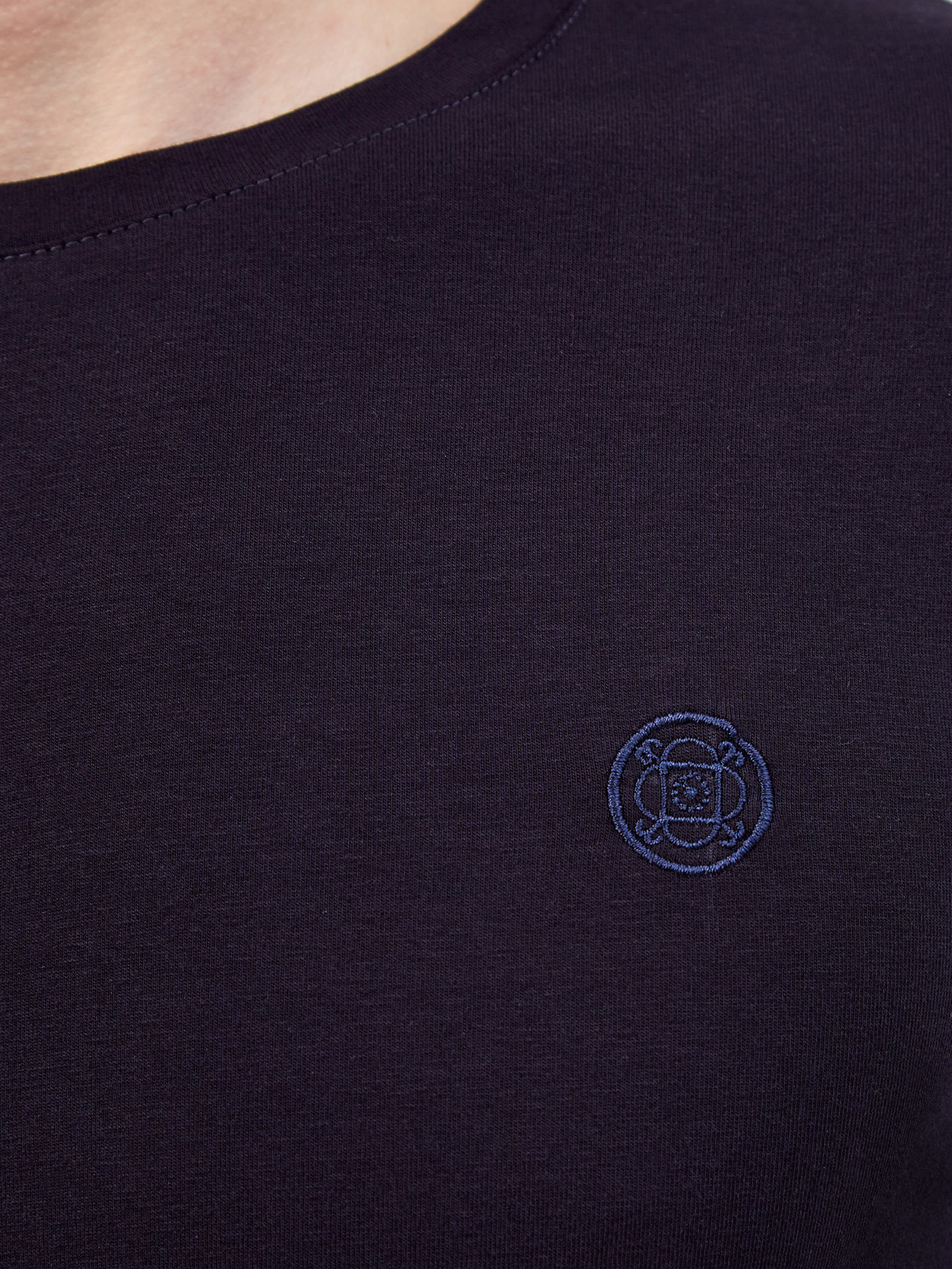 Минималистичный лонгслив из джерси с логотипом CUDGI, цвет синий, размер 50;52;54;56;48 - фото 5