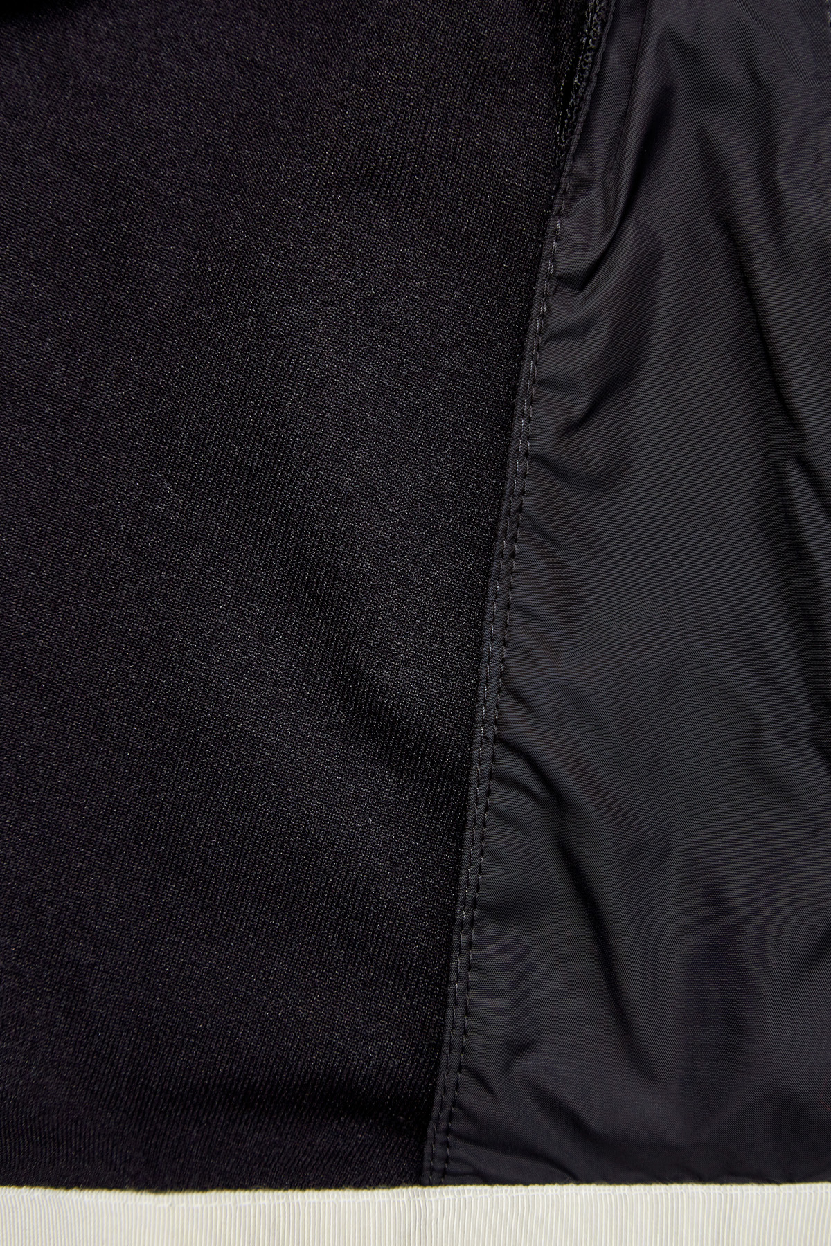 Толстовка из флиса-stretch с контрастной отделкой MONCLER, цвет черно-белый, размер L - фото 7