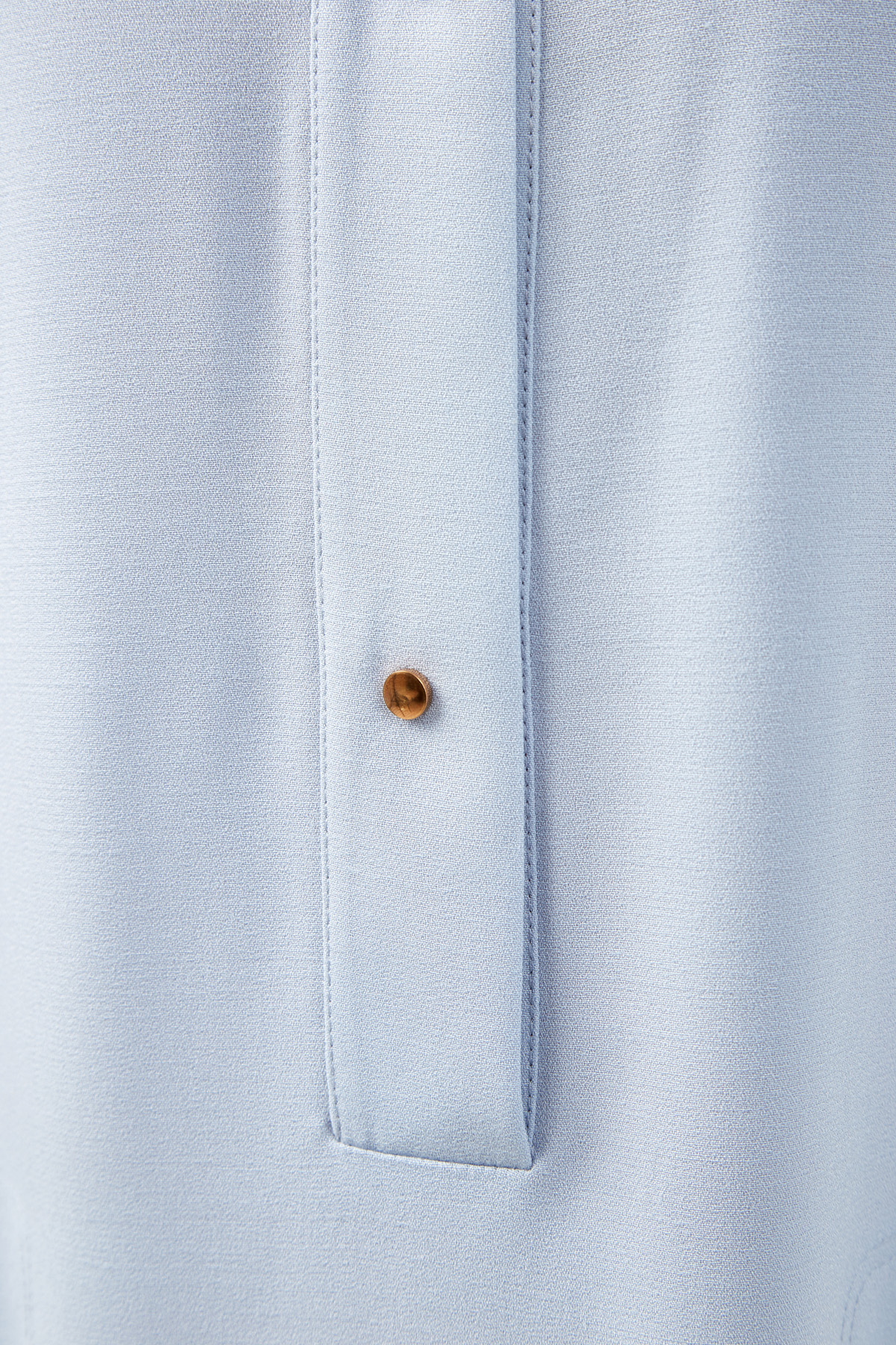 Платье-рубашка из шерстяной ткани с боковыми разрезами AGNONA, цвет голубой, размер 42;46;40 - фото 5