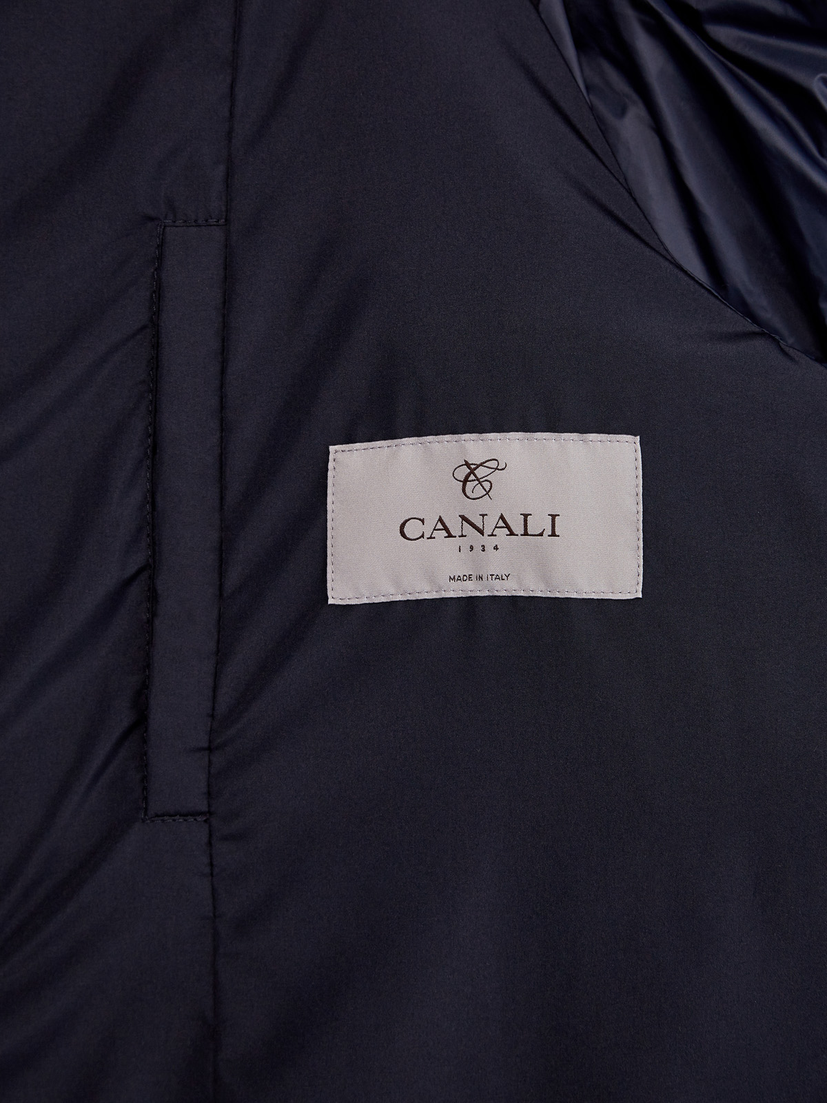 Утепленная куртка из водонепроницаемой ткани Rain Protection CANALI, цвет синий, размер 50;52;54;56;58 - фото 6