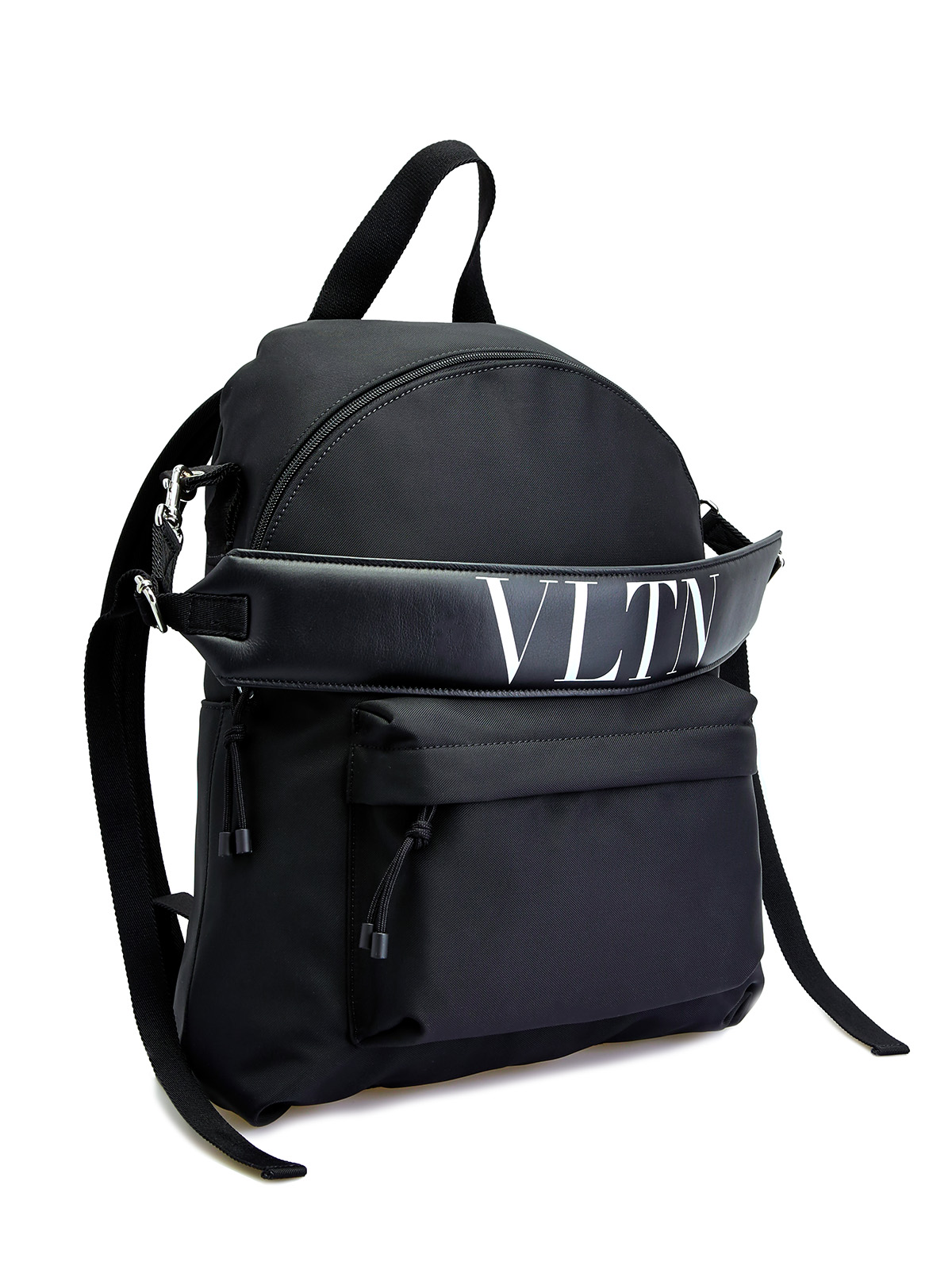 Рюкзак VLTN с плечевым ремнем из телячьей кожи наппа VALENTINO, цвет черный, размер 42 - фото 3
