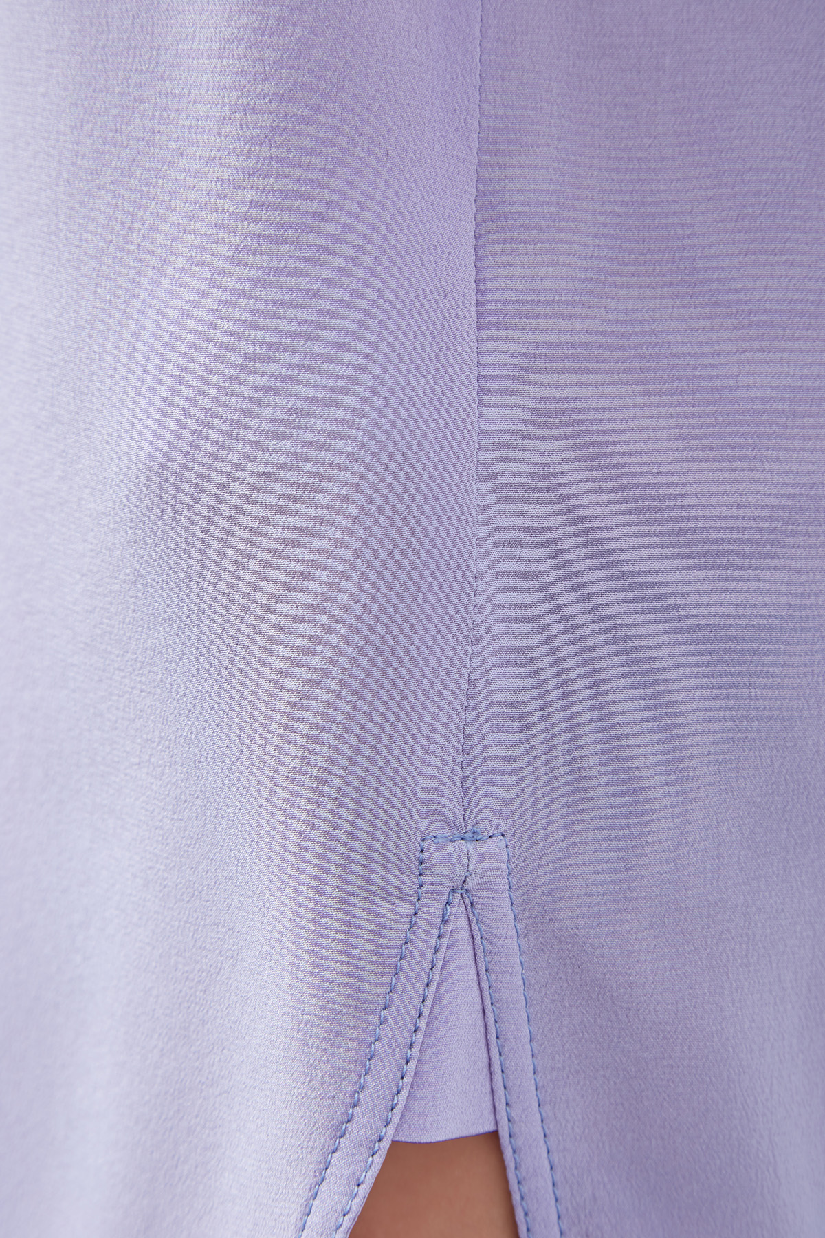 Топ из итальянского шелка оттенка лаванды AGNONA, цвет фиолетовый, размер 40;42 - фото 4