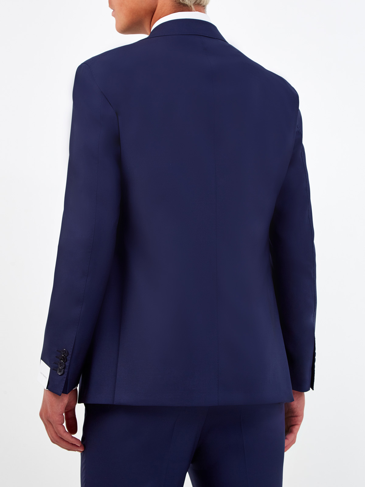 Шерстяной пиджак ручной работы в классическом стиле L.B.M. 1911, цвет синий, размер 46;52;54 - фото 4