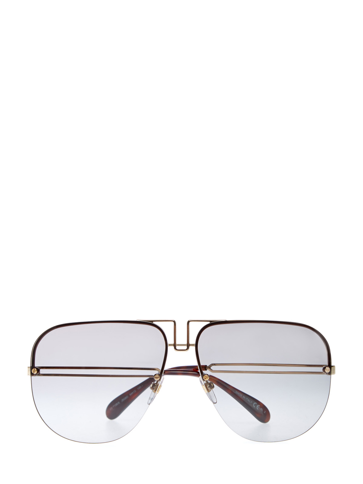 Солнцезащитные очки-авиаторы из легкого ацетата GIVENCHY (sunglasses), цвет черный, размер 40;42;44;46;38 - фото 1