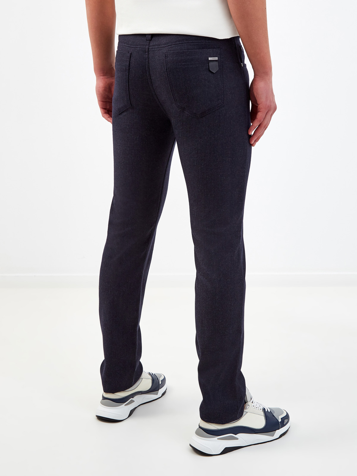 Утепленные джинсы с внутренней отделкой из шерстяной фланели CORTIGIANI, цвет синий, размер 48;50;52;54;56;58;60;46 - фото 4