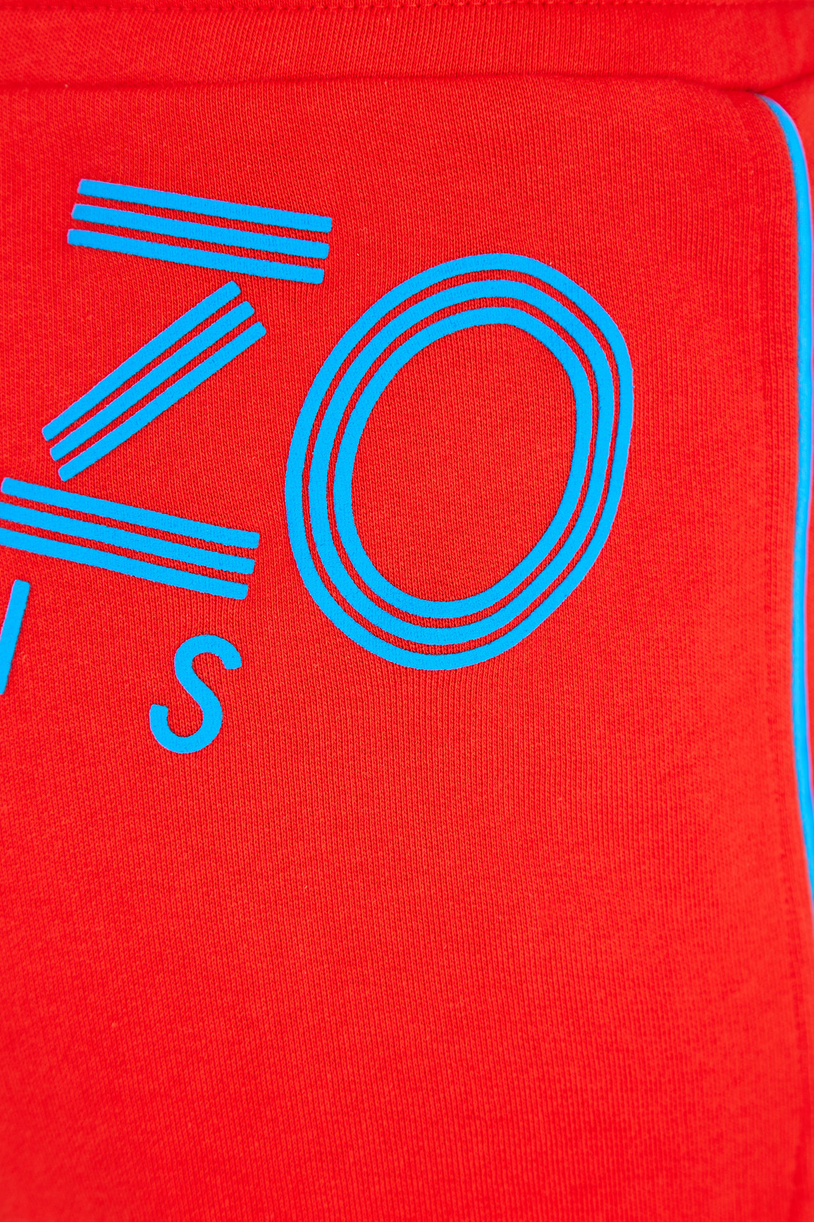 Яркие шорты из хлопка с отделкой тесьмой и монограммой на спинке KENZO, цвет красный, размер S;L;XL - фото 5