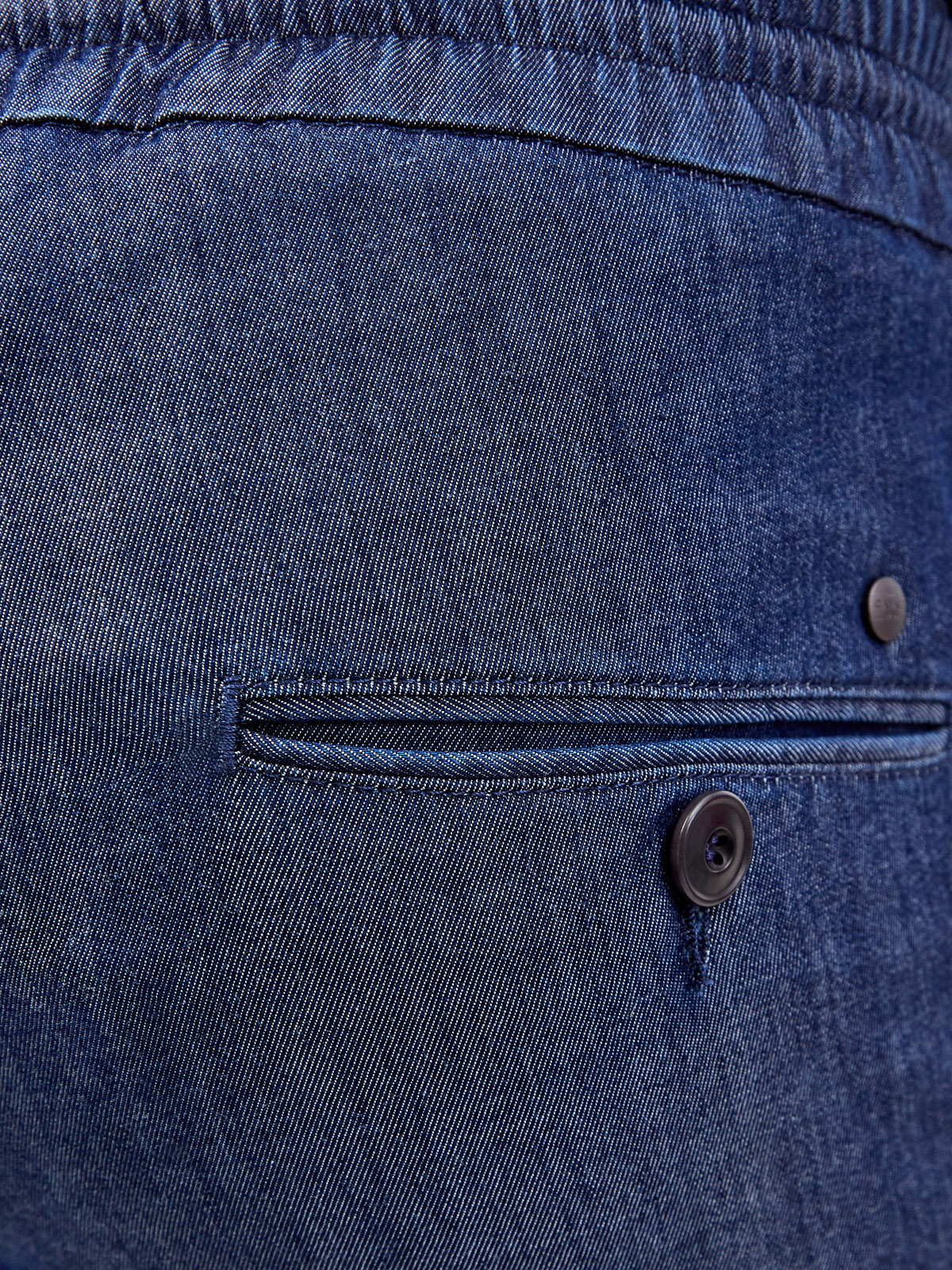 Тонкие брюки с защипами и поясом на регулируемой кулиске CANALI, цвет синий, размер 50;52;54;56;48 - фото 6