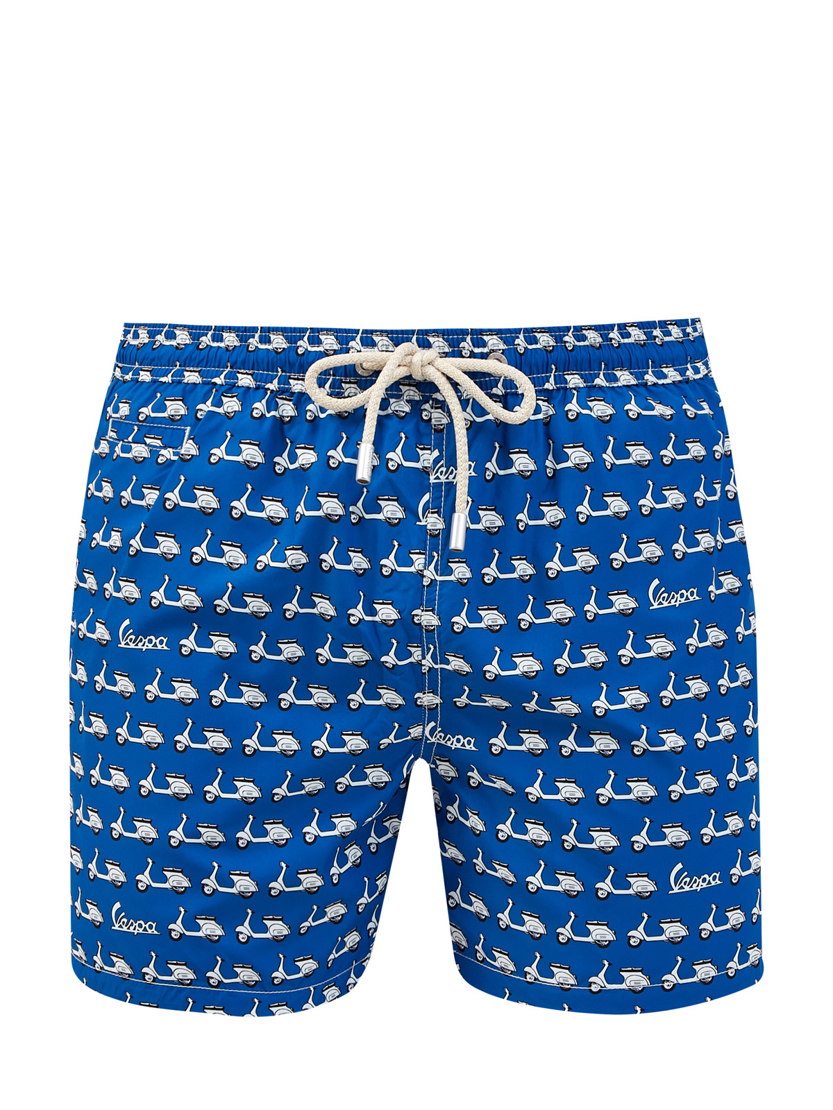 Плавательные шорты с поясом на кулиске и принтом MC2 SAINT BARTH, цвет синий, размер S;XL