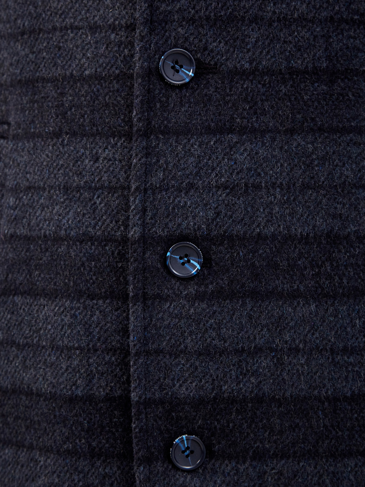 Классическое однобортное пальто из шерсти в полоску CUDGI, цвет синий, размер 52;54;56;58;50 - фото 5