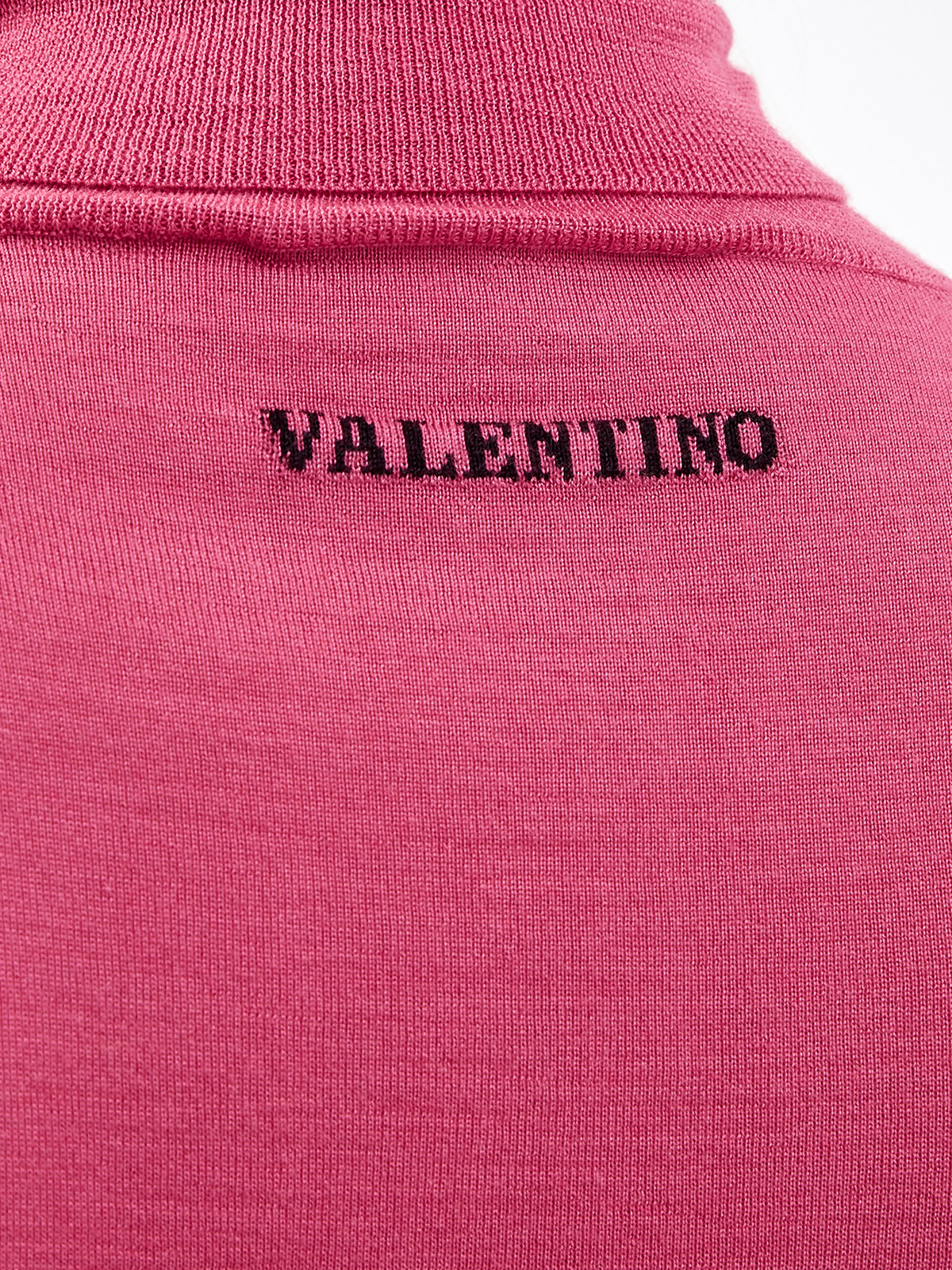 Джемпер из тонкой кашемировой пряжи с добавлением шелка VALENTINO, цвет розовый, размер 42 - фото 5