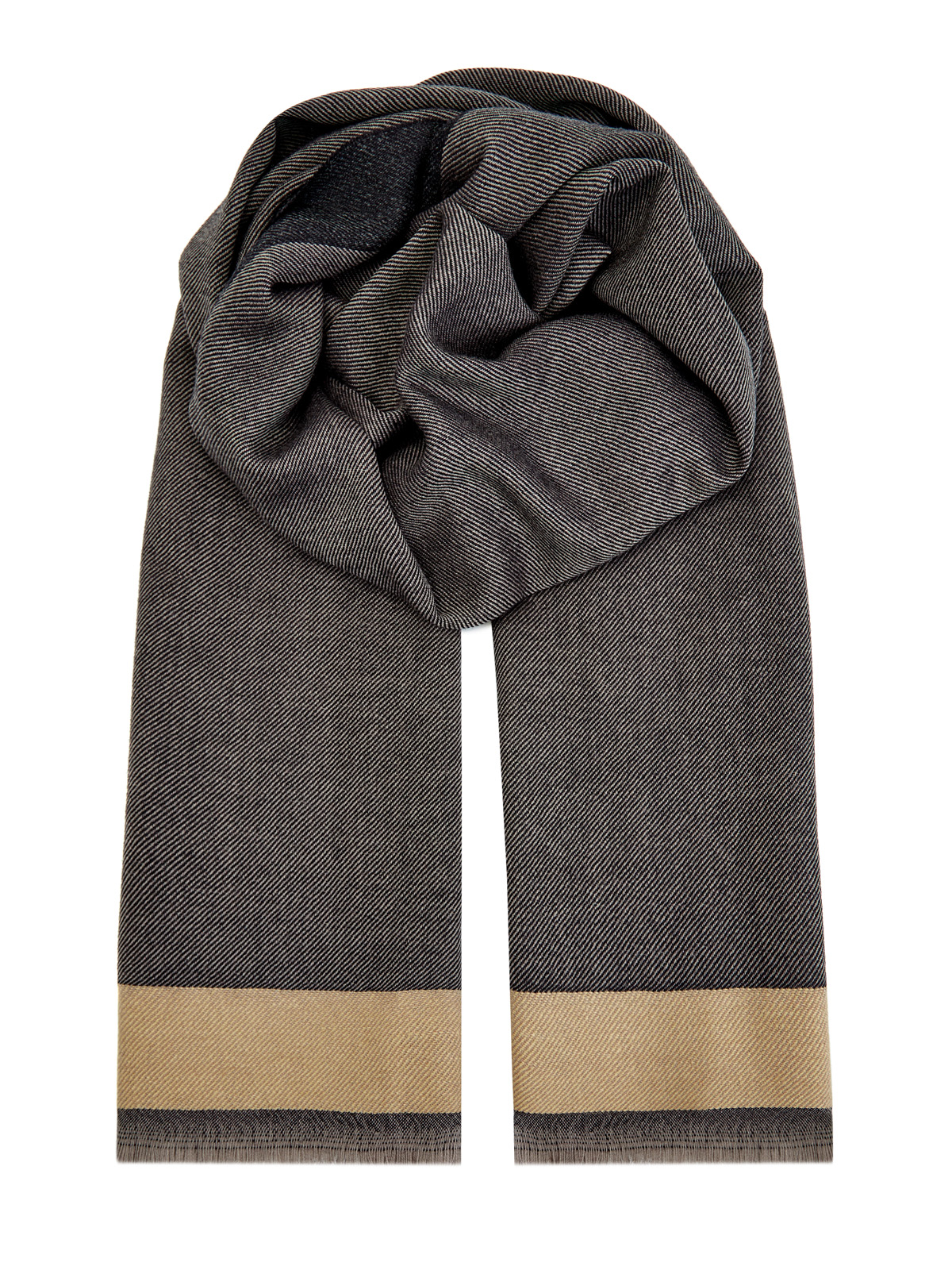 Шерстяной шарф в стиле sprezzatura CANALI, цвет мульти, размер 40;42;44