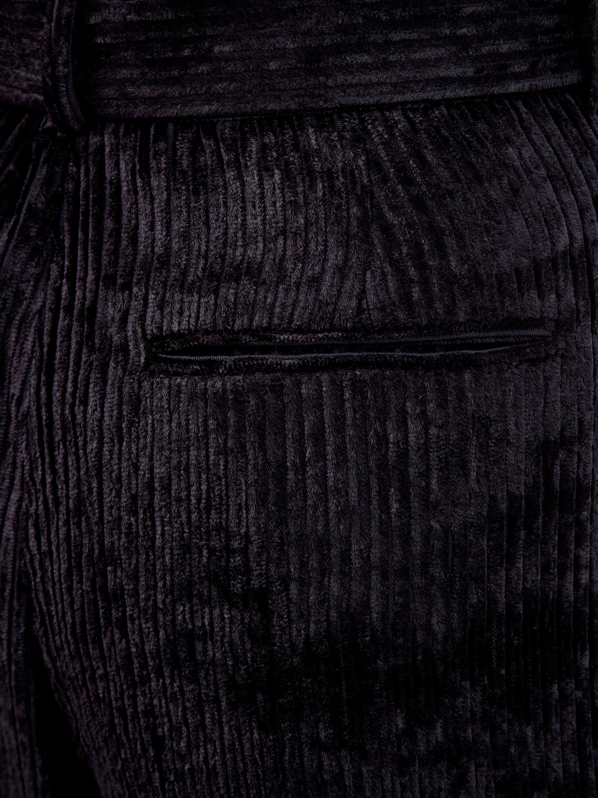 Брюки-палаццо из вельвета с широким поясом в тон PESERICO, цвет синий, размер 42;46;40 - фото 6