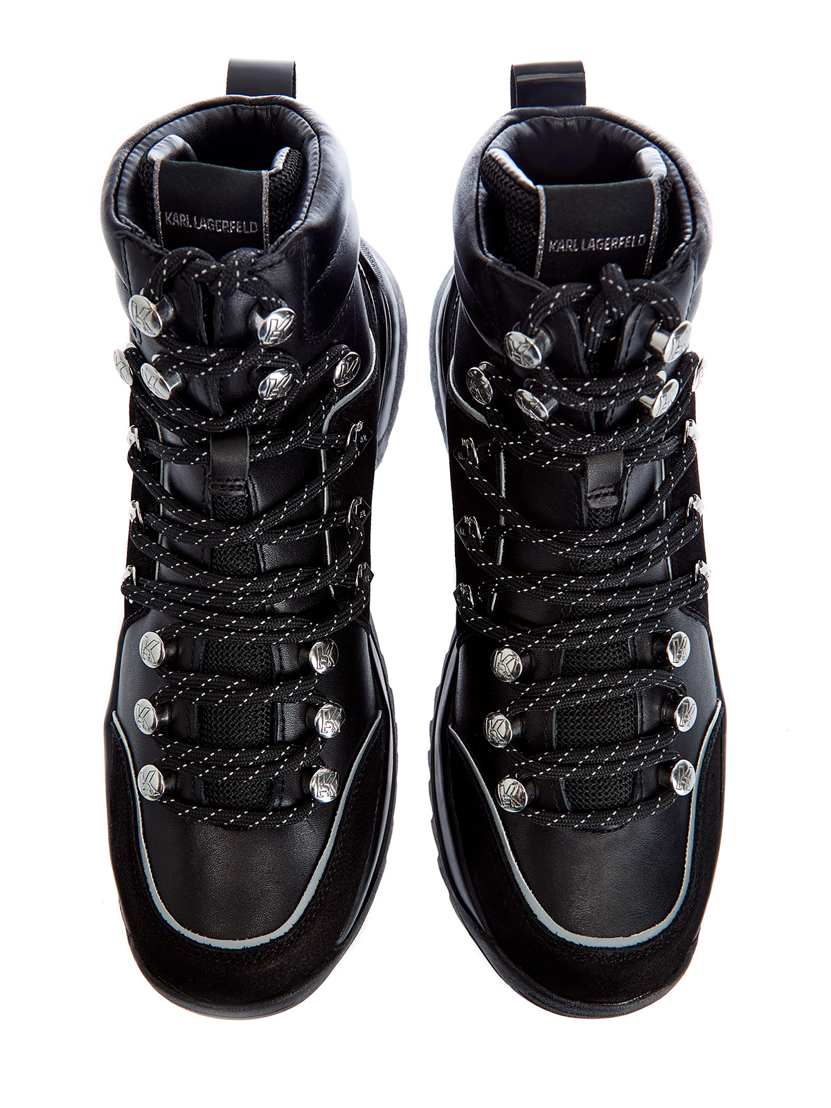 Комбинированные ботинки Quest Cross Lace KARL LAGERFELD, цвет черный, размер 37;38;39;41;40 - фото 5