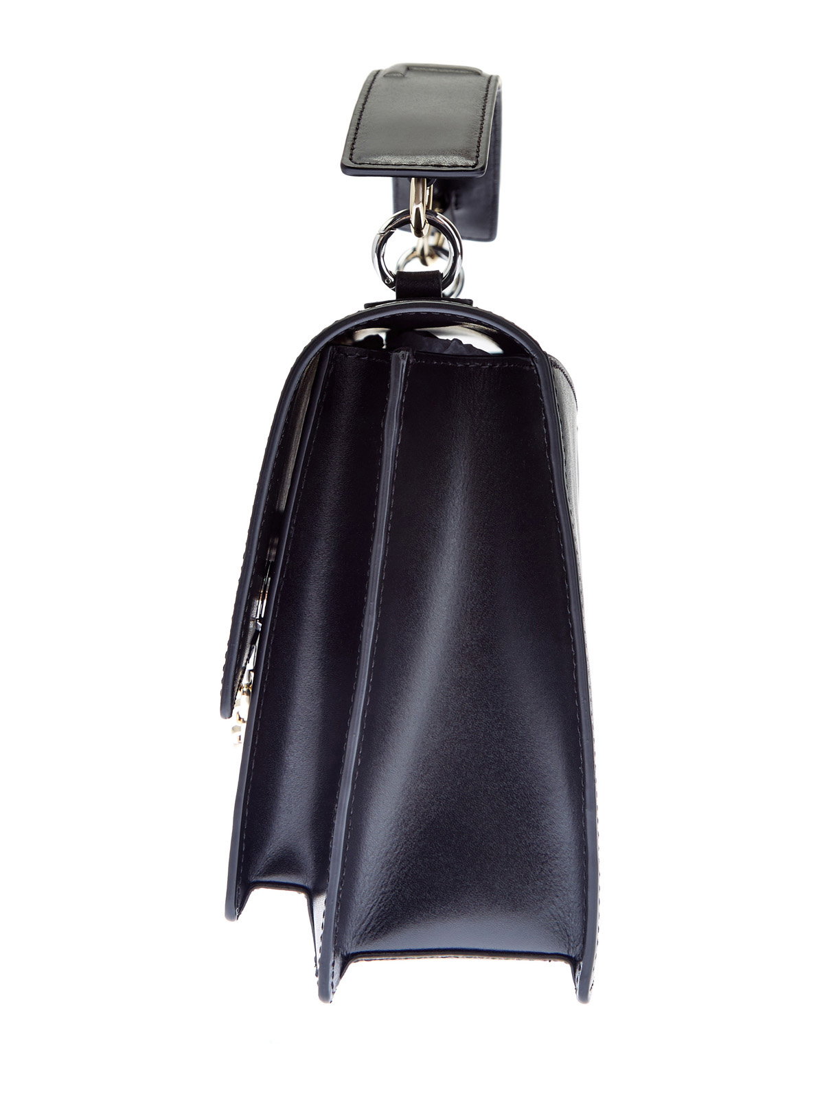 Кожаная сумка K/Karl Seven с отделкой из комбинированного металла KARL LAGERFELD, цвет черный, размер 44 Кожаная сумка K/Karl Seven с отделкой из комбинированного металла - фото 5