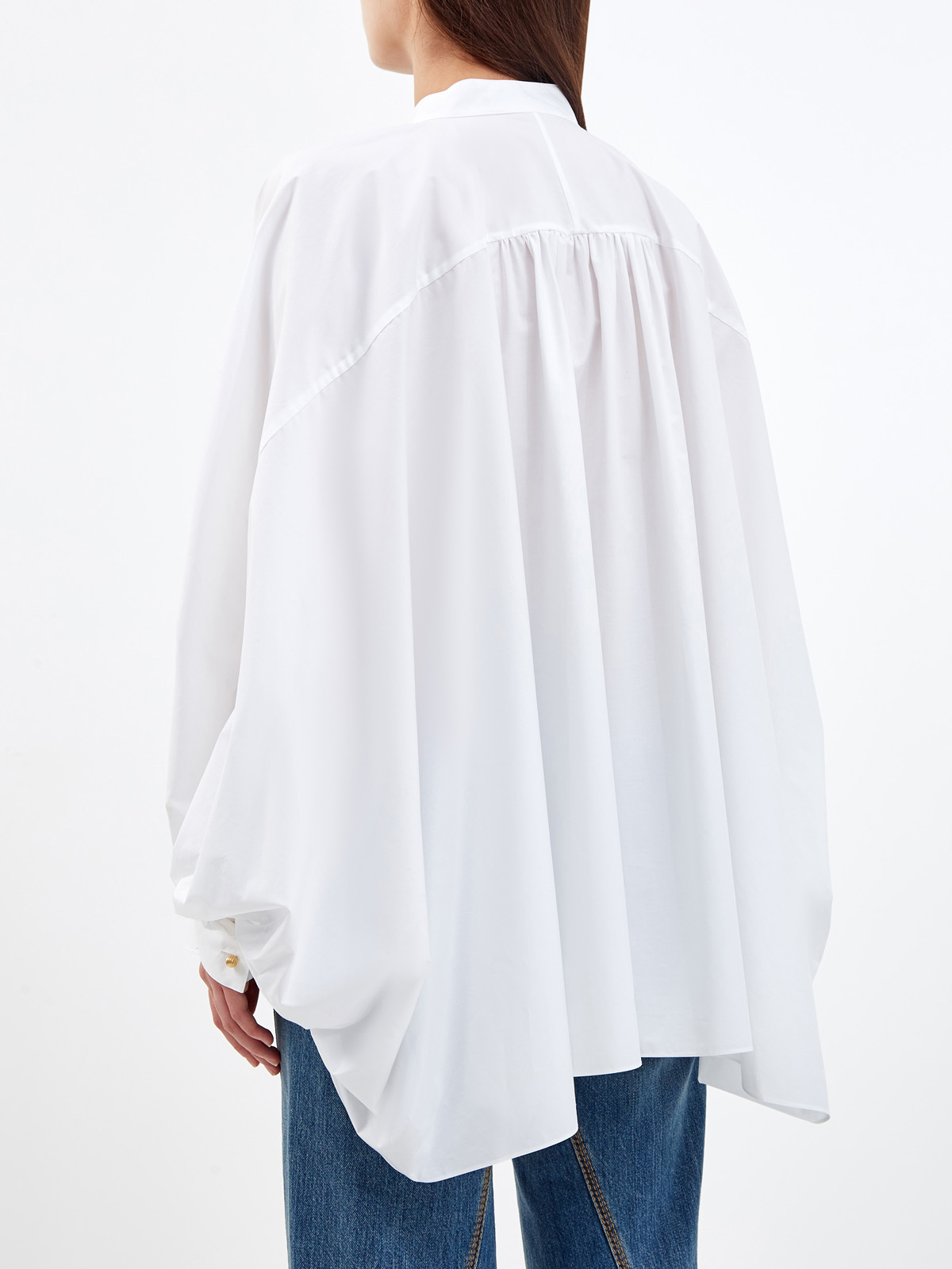 Блуза Arpège свободного кроя с воздушными рукавами LANVIN, цвет белый, размер 36;40;38 - фото 4