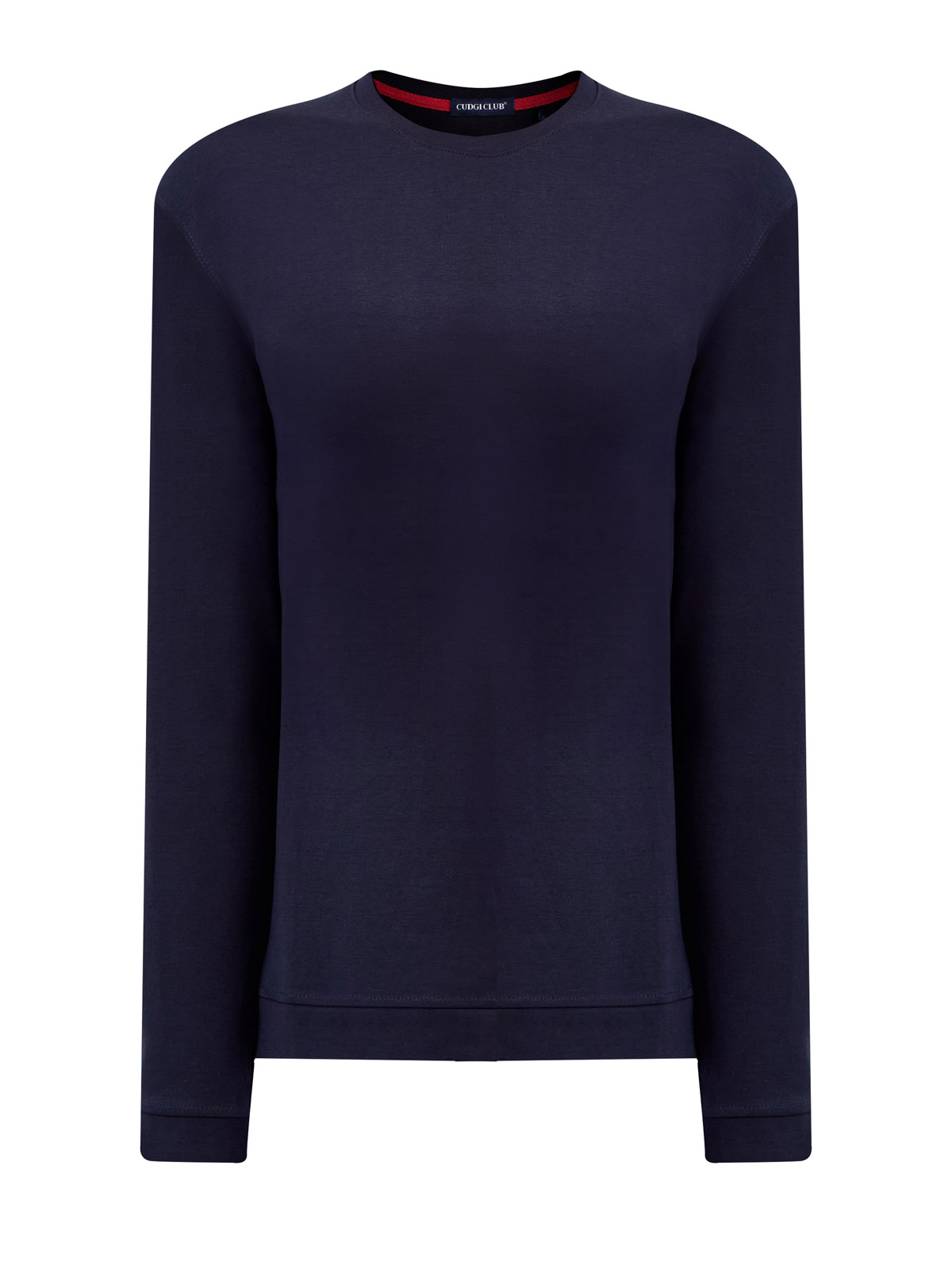 

Базовый лонгслив из эластичного хлопка и вискозы, Синий, Базовый лонгслив из эластичного хлопка и вискозы