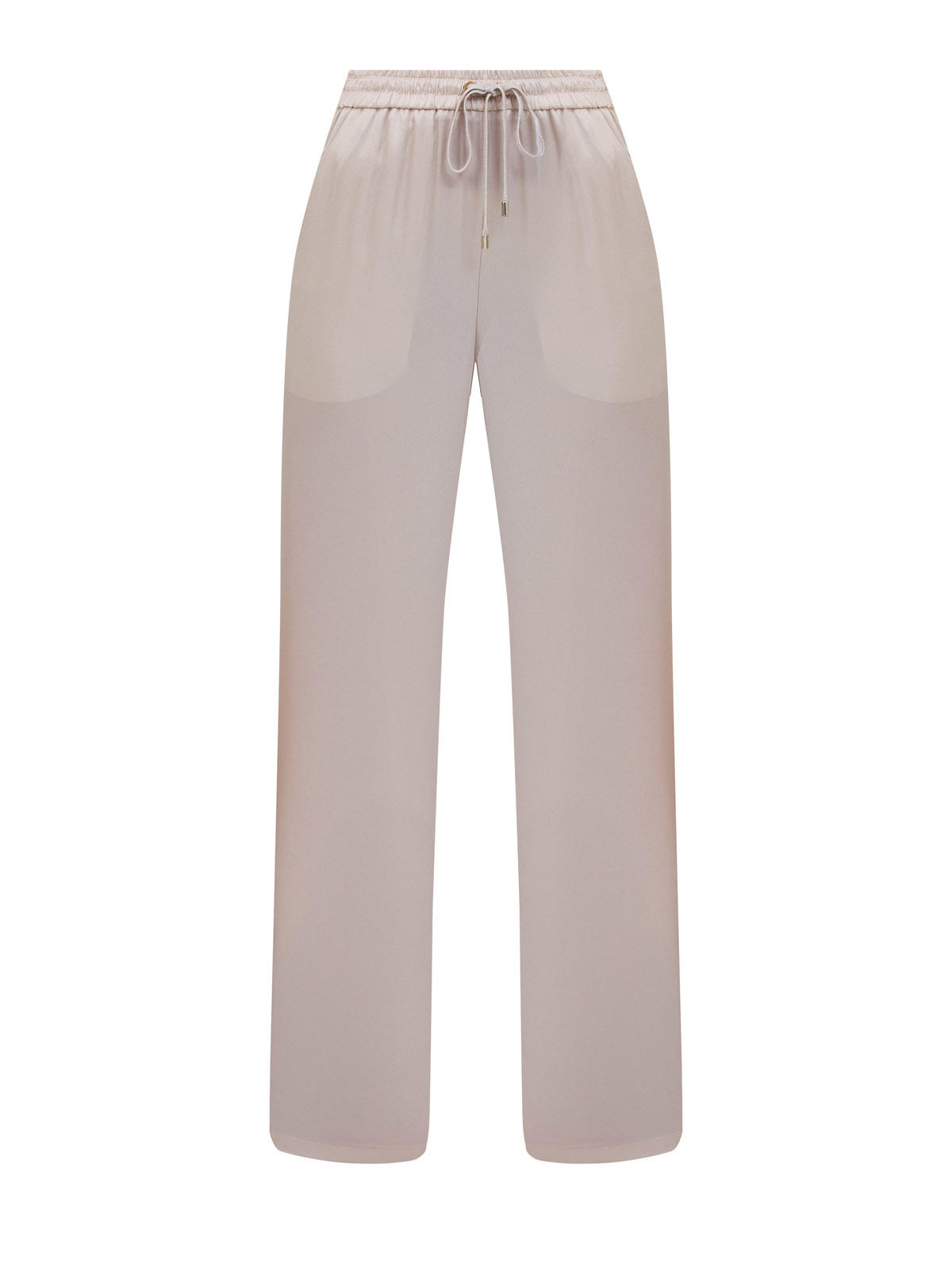 Свободные брюки из шелка и ацетата с поясом на кулиске 69210₽