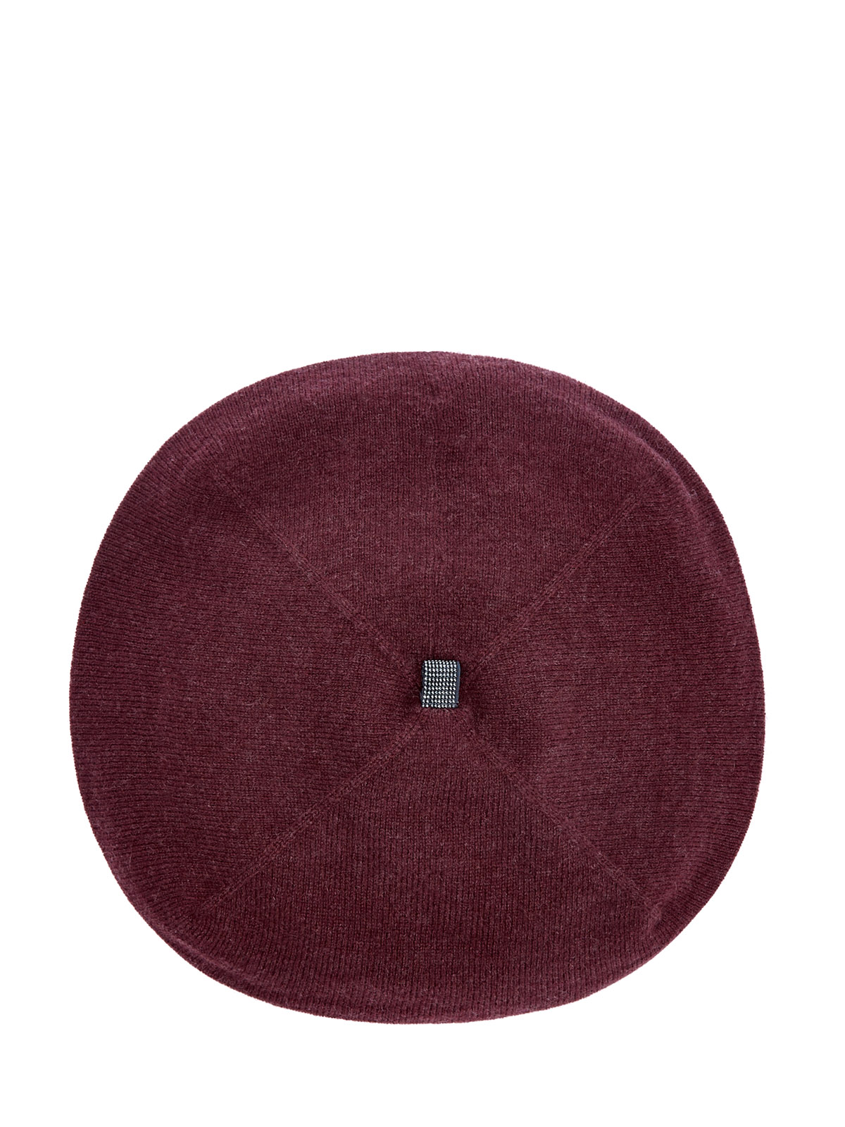 

Шерстяной берет в оттенке бургунди с деталью Мониль, Бордовый, Шерстяной берет в оттенке бургунди с деталью Мониль