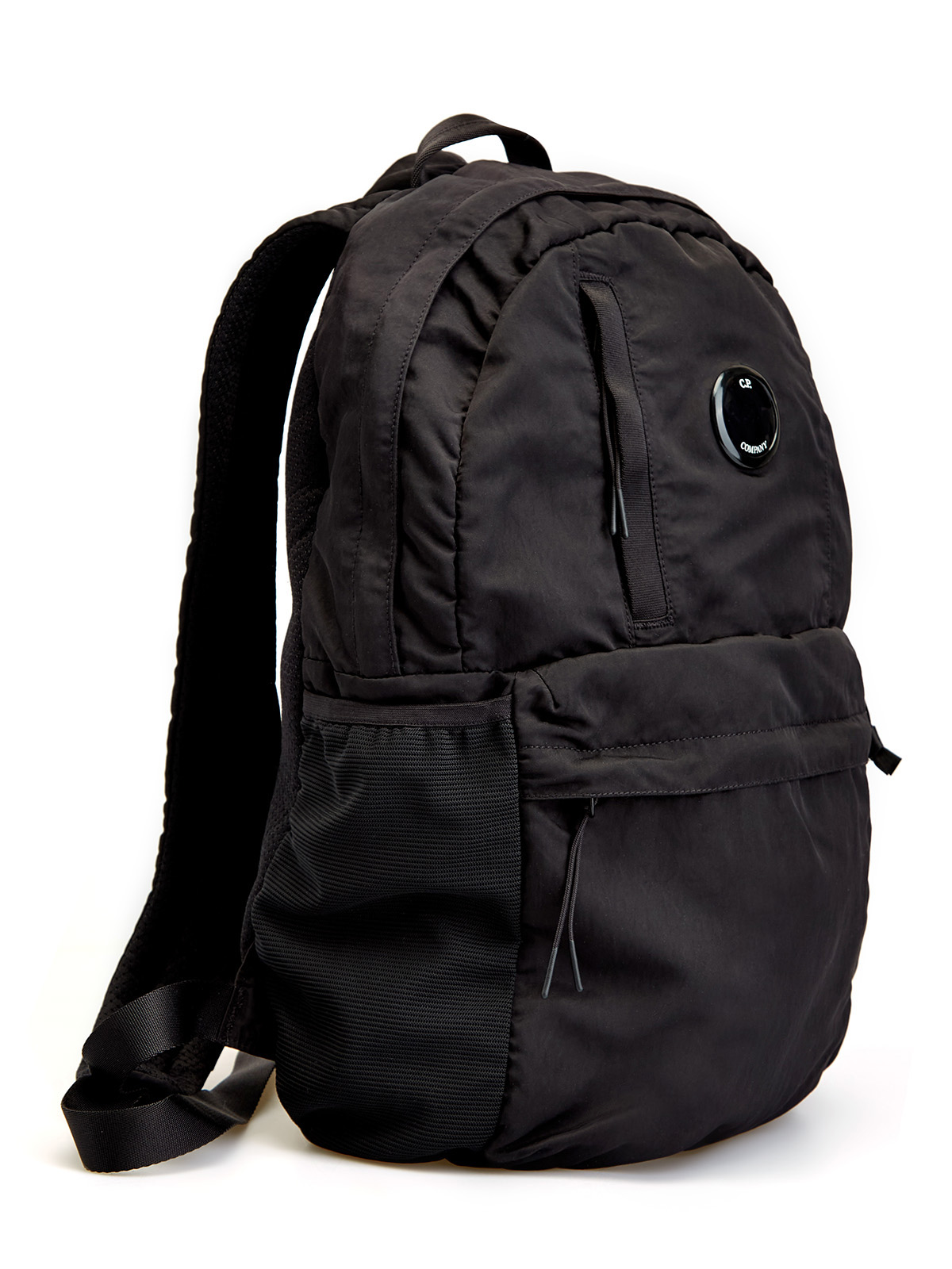 Рюкзак из водостойкого нейлона с мембранной спинкой и линзой C.P. C.P.COMPANY, цвет черный, размер 60;59;58 - фото 2