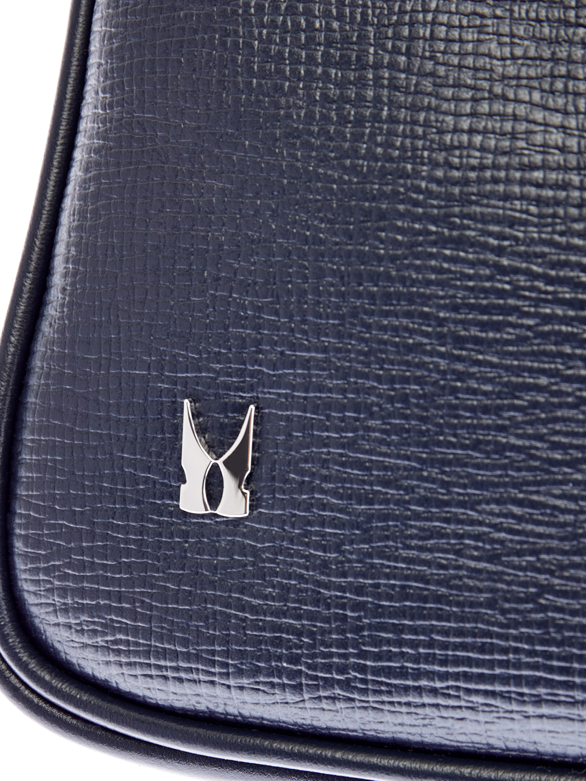 Кожаная сумка-мессенджер с регулируемым ремнем MORESCHI, цвет синий, размер 6;7;9;10;8 - фото 6