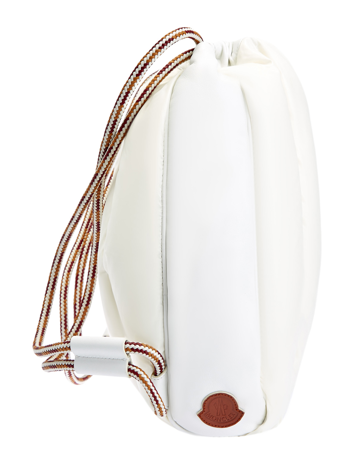 Рюкзак Seashell из стеганого нейлона laqué с логотипом MONCLER, цвет черный, размер M - фото 4