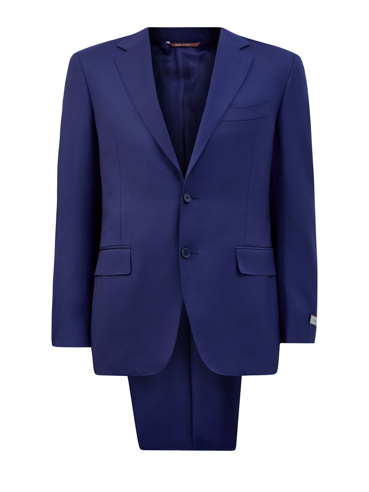 Классический костюм ручной работы из шерстяной ткани CANALI, цвет синий, размер 50;52;54;58;60;62