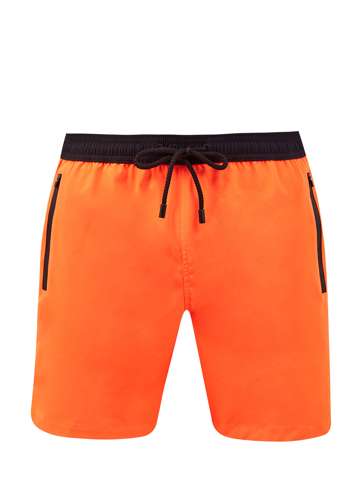 Плавательные шорты из быстросохнущей ткани с контрастной отделкой MC2 SAINT BARTH, цвет оранжевый, размер L