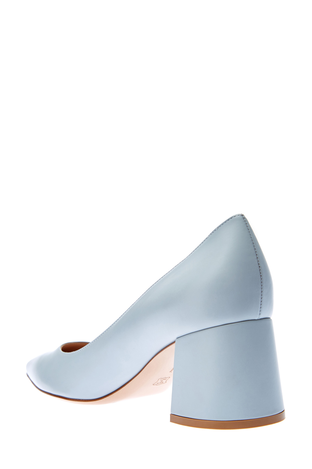 Туфли-лодочки из матовой кожи GIANVITO ROSSI, цвет голубой, размер 36;38;40.5 - фото 4