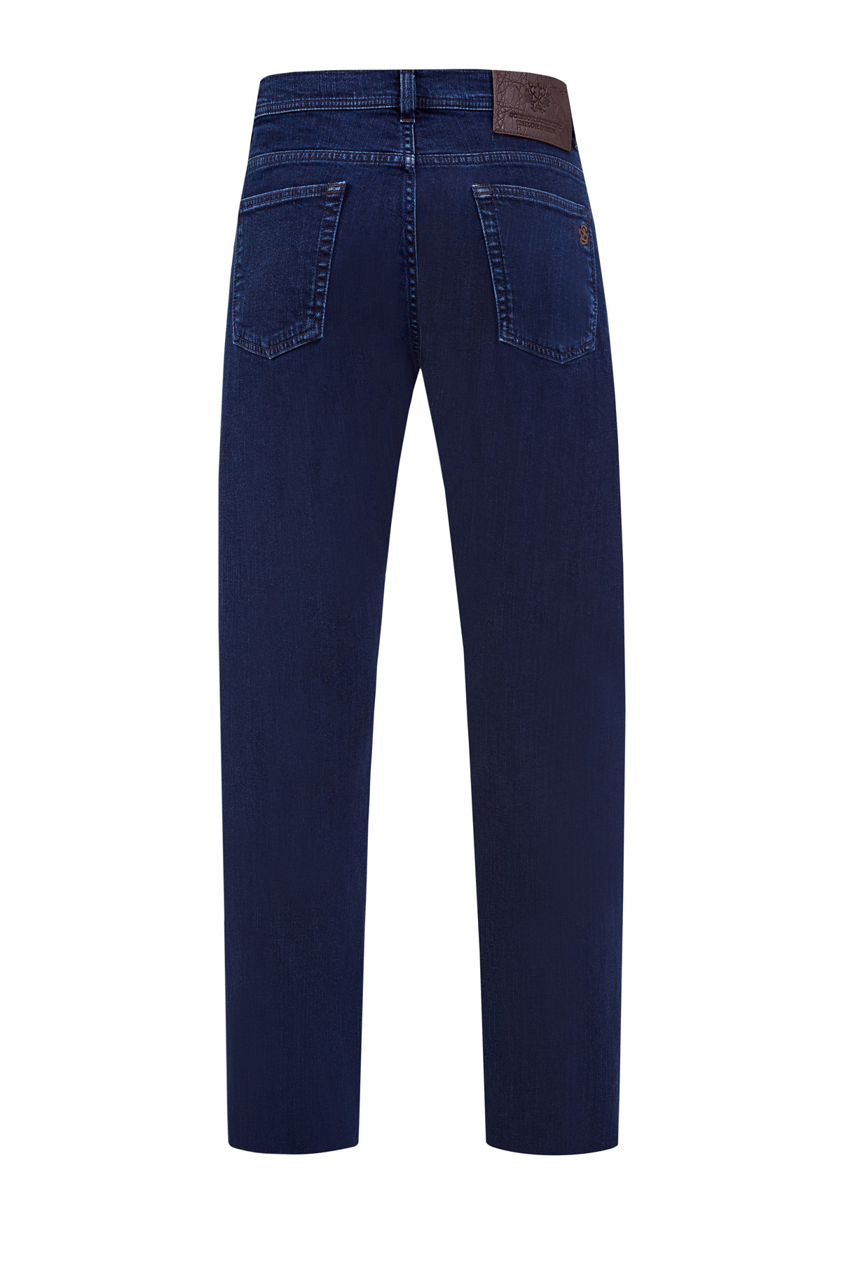 Классические джинсы прямого кроя Cesare с нашивкой из кожи SCISSOR SCRIPTOR, цвет синий, размер 50;54;52 - фото 2