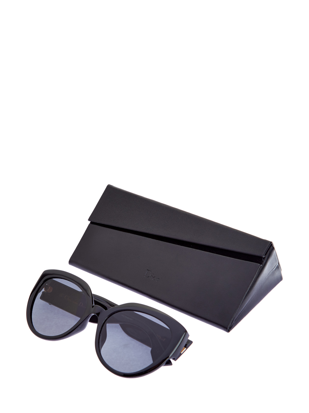 Очки DDior с логотипом на дужках DIOR (sunglasses) women, цвет черный, размер M - фото 5