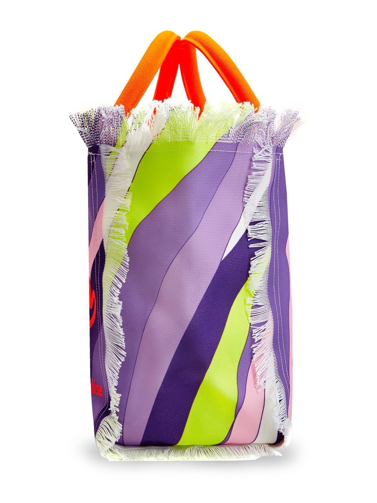 Пляжная сумка с принтом Shape Wave и бахромой MC2 SAINT BARTH, цвет мульти, размер S - фото 3