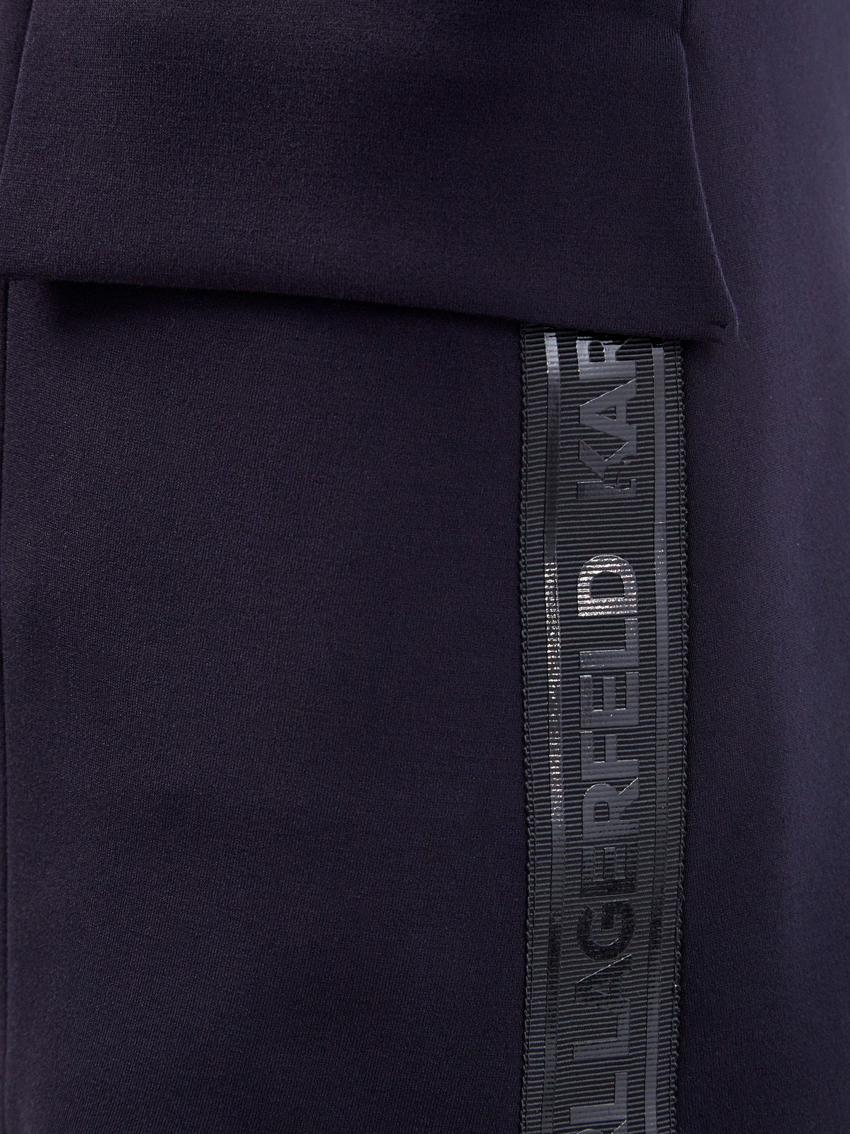 Классический жакет из ткани пунто с атласной отделкой KARL LAGERFELD, цвет синий, размер S;M;L - фото 5