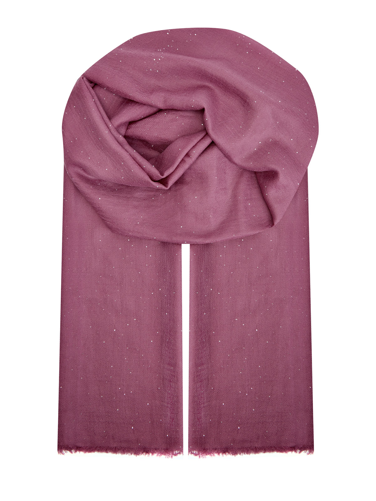 Палантин из мягкой шерстяной пряжи с миниатюрными пайетками RE VERA, цвет розовый, размер S;M;L;XL
