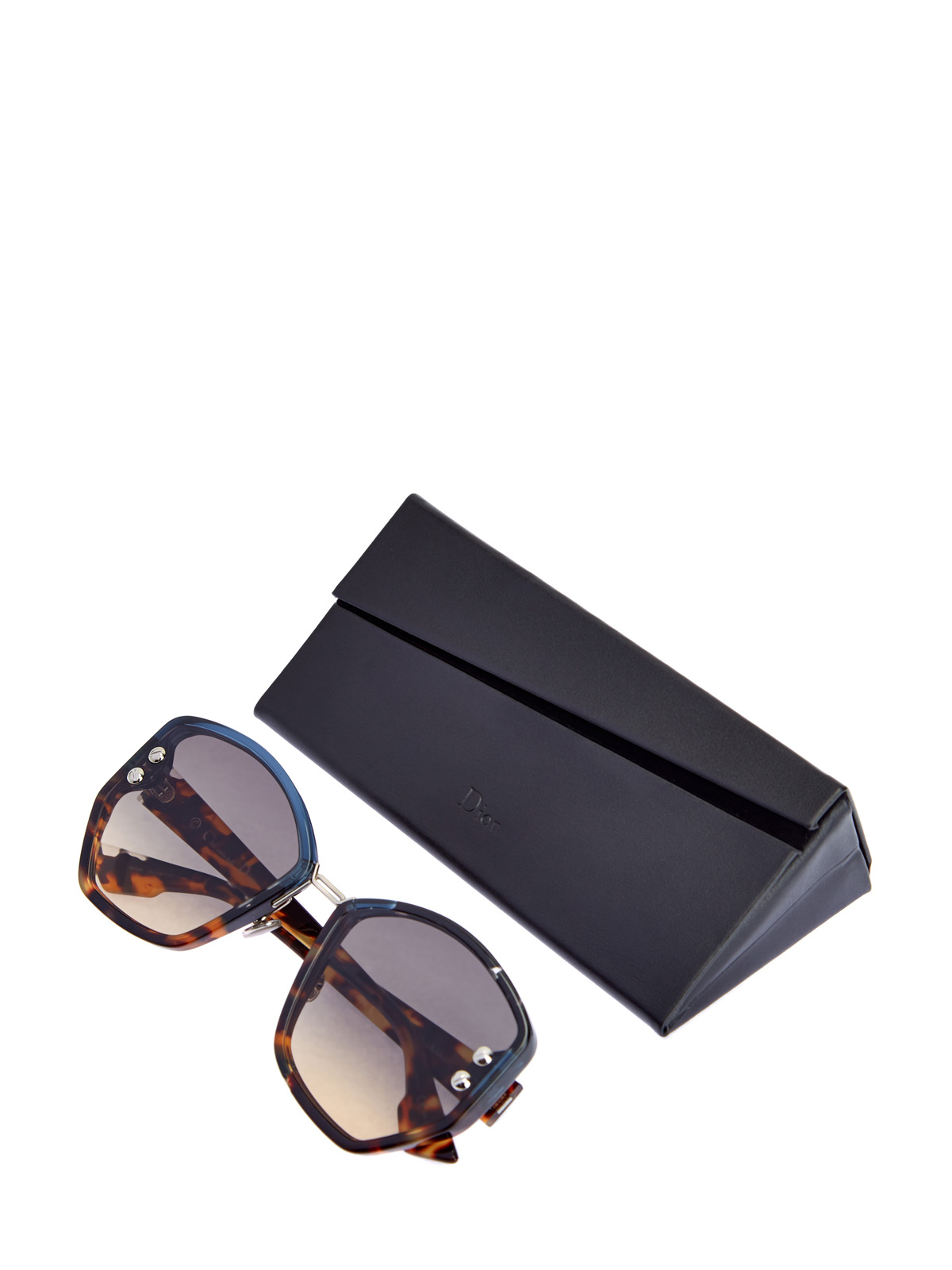 Oversize-очки DiorAddict2 в геометрической оправе с градиентом DIOR (sunglasses) women, цвет мульти, размер S;M;L - фото 5