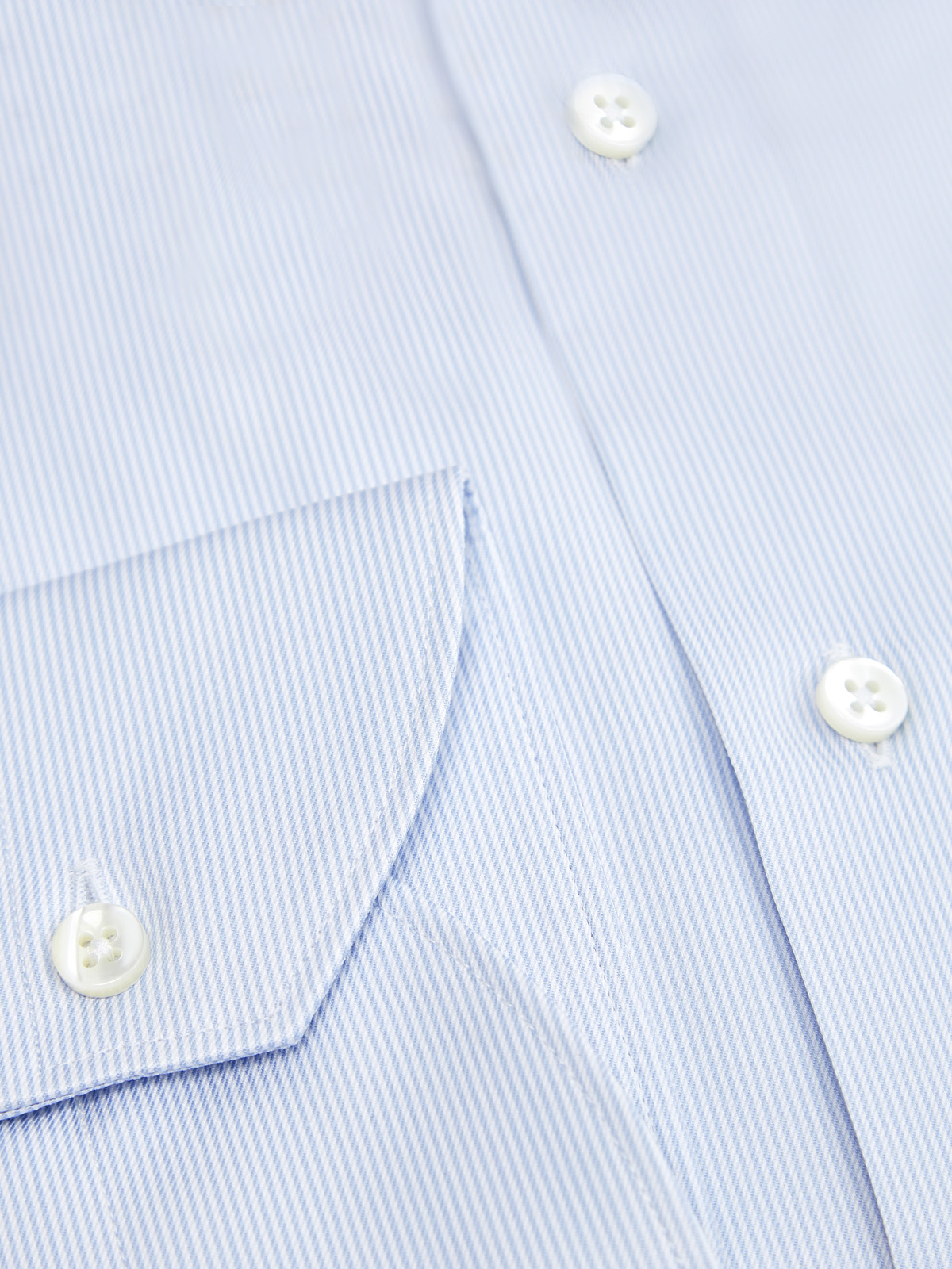 Рубашка из гладкого поплина Impeccabile с принтом в полоску CANALI, цвет голубой, размер 48;50;52;52;54;56;58;60;62 - фото 2