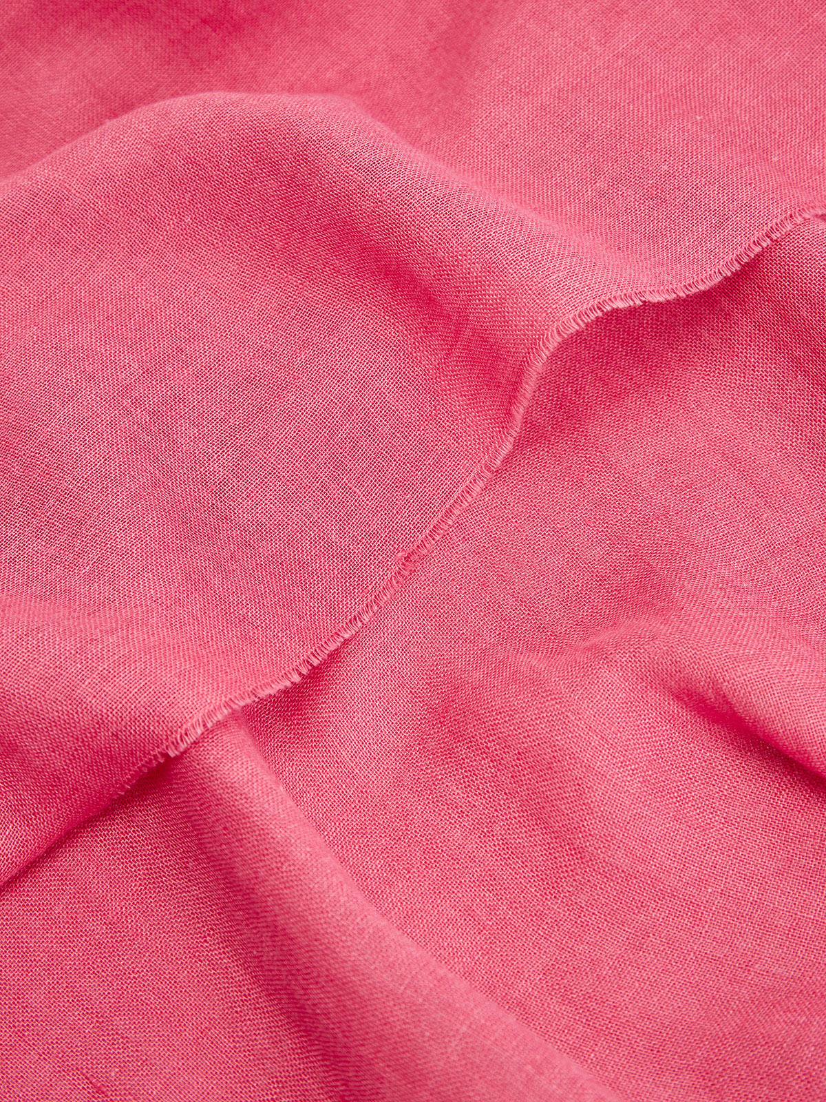 Шарф из тонкого льна и шелка с бахромой FABIANA FILIPPI, цвет розовый, размер 40 - фото 3