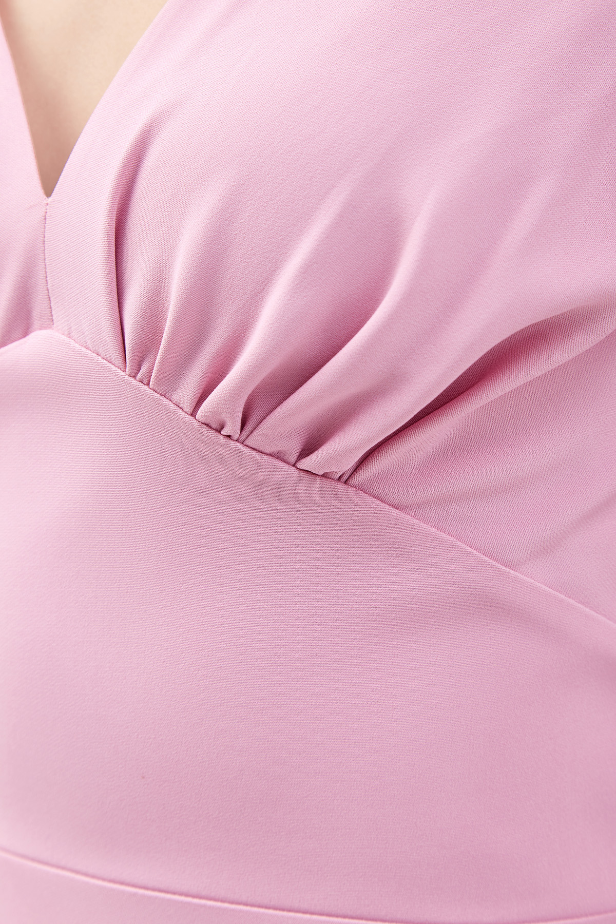 Платье А-силуэта с драпировками и объемными рукавами ERMANNO SCERVINO, цвет розовый, размер 42;44;40 - фото 5