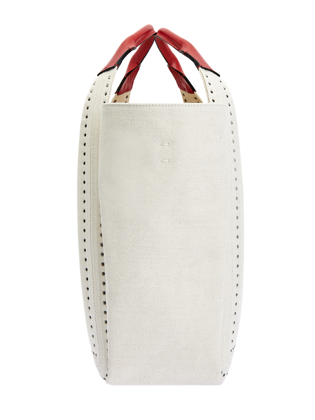Сумка Atelier Bag с трафаретным принтом и кожаной отделкой VALENTINO, цвет белый, размер 37;38;39;40;38.5 - фото 4