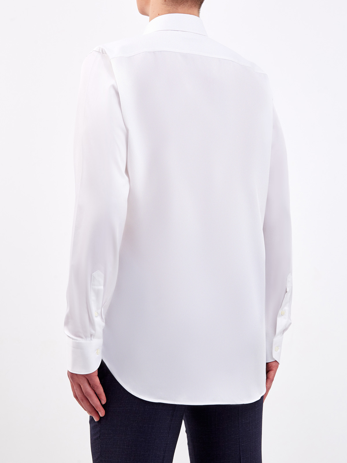 Классическая белая сорочка из гладкого хлопка Impeccabile CANALI, цвет белый, размер 52;52;56;58;60;62 - фото 4