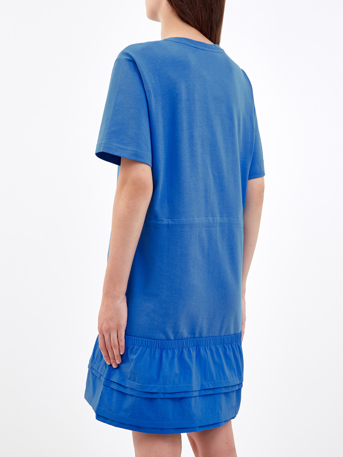 Универсальное платье-футболка с кулиской и принтом Little X KENZO, цвет синий, размер S;M;XS - фото 4