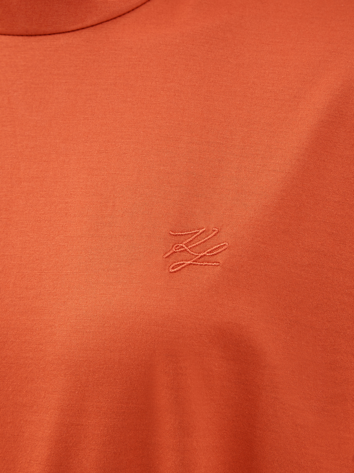Платье-миди из джерси с поясом на запах KARL LAGERFELD, цвет оранжевый, размер S;M;L;XS - фото 5