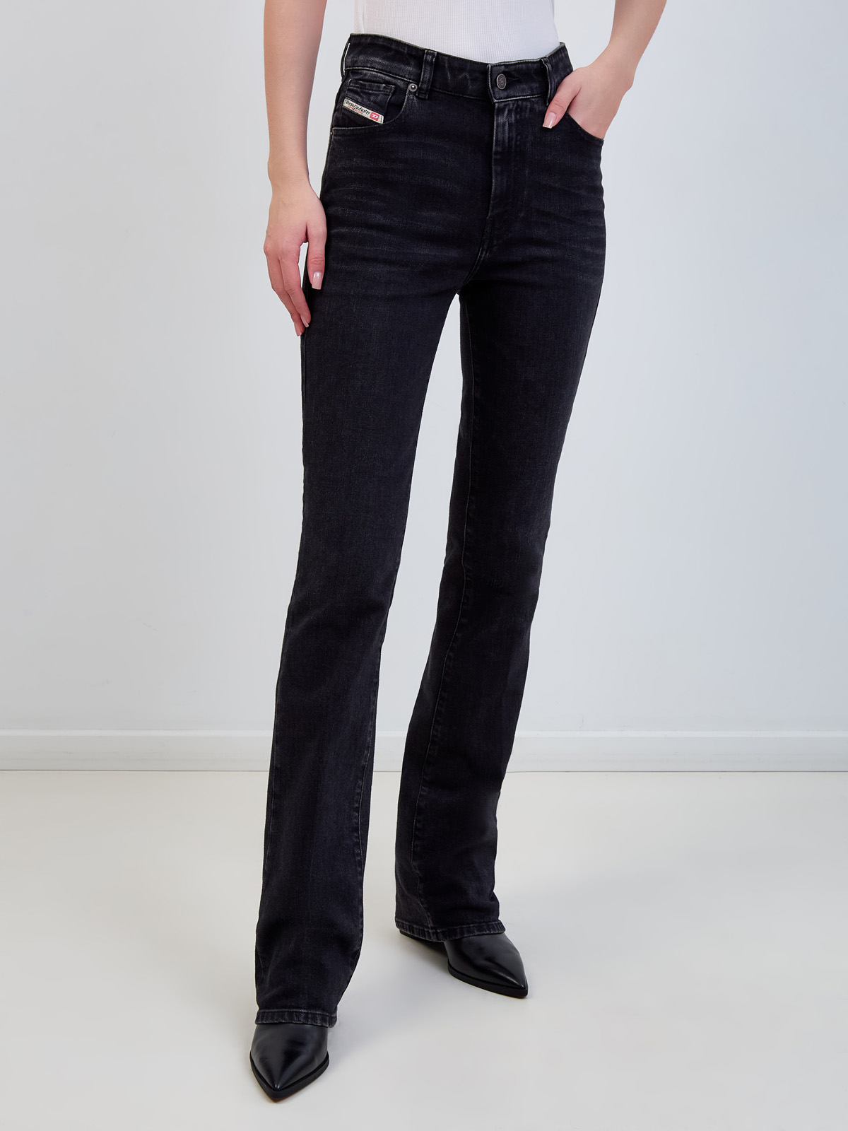 Джинсы Bootcut D-Escription из эластичного органического денима Черный, фото 3