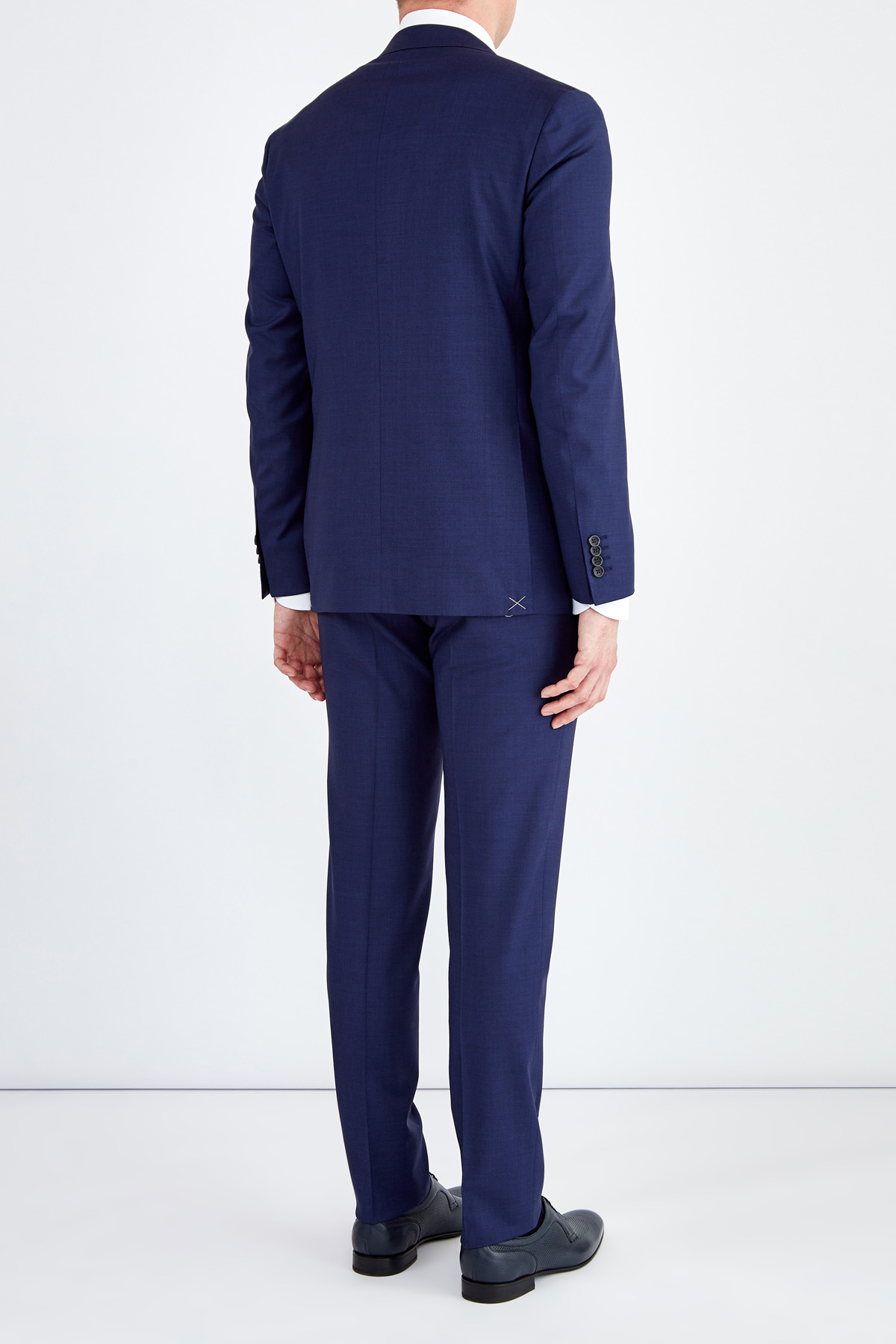 Костюм из легкой шерстяной ткани с пиджаком в неаполитанском стиле CANALI, цвет синий, размер 46;54 - фото 4