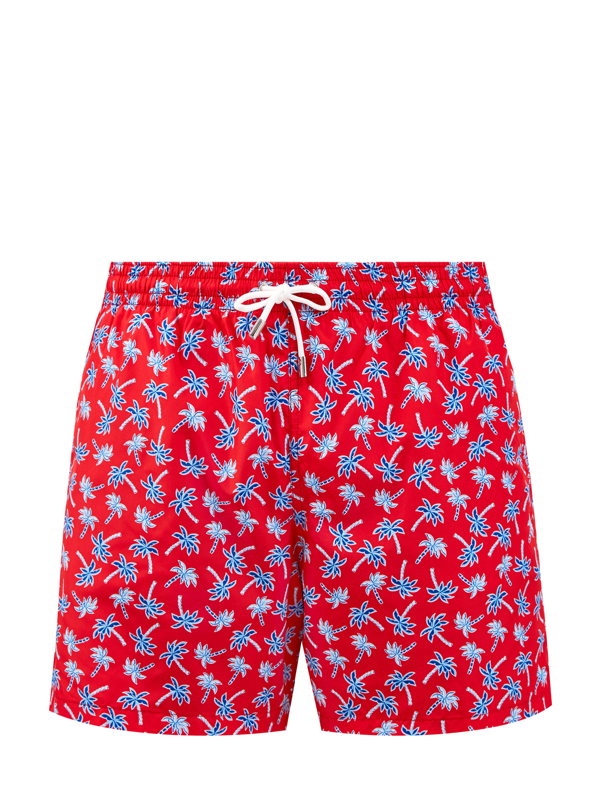 Плавательные шорты с тропическим принтом и карманами CANALI, цвет красный, размер 50;52;54;48