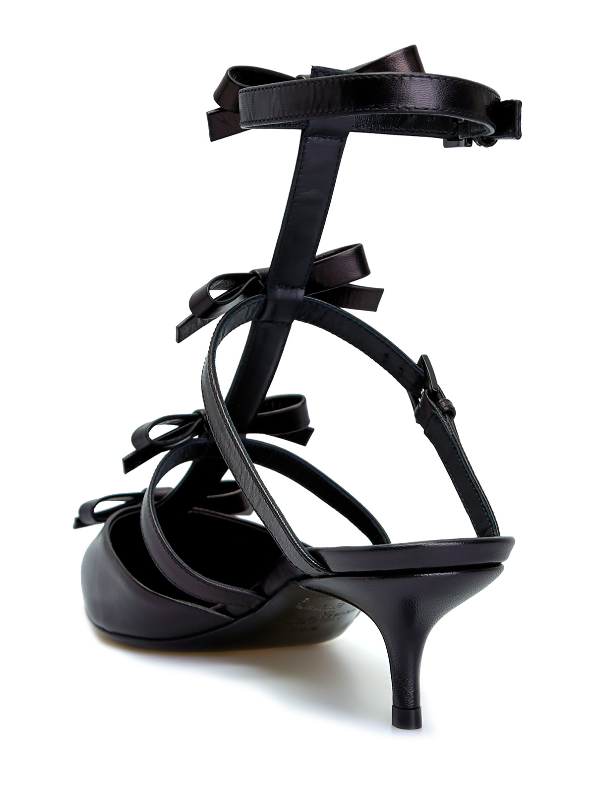 Кожаные туфли French Bows на каблуке kitten heel VALENTINO GARAVANI, цвет черный, размер 36;36.5;37;37.5;38;38.5;39;40;41;39.5 - фото 4