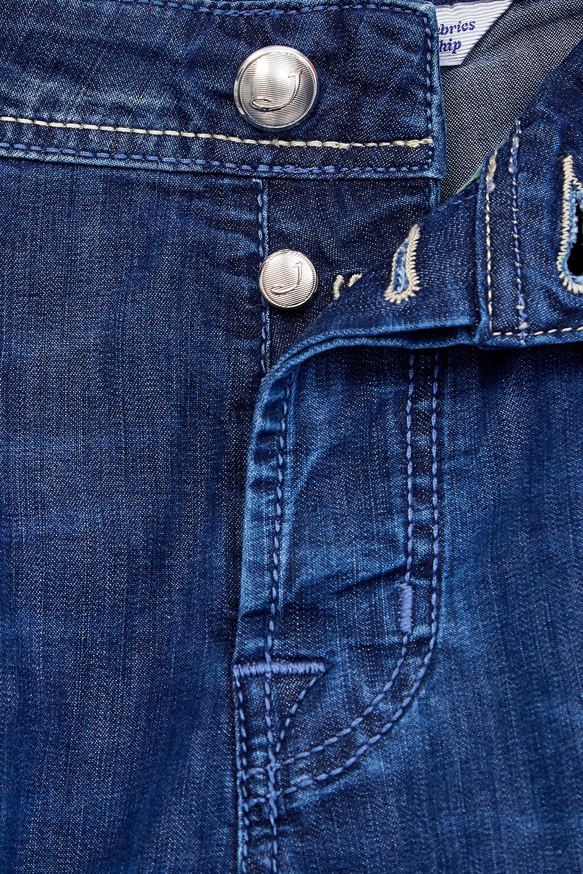 Джинсы ручной работы с нашивкой из меха пони